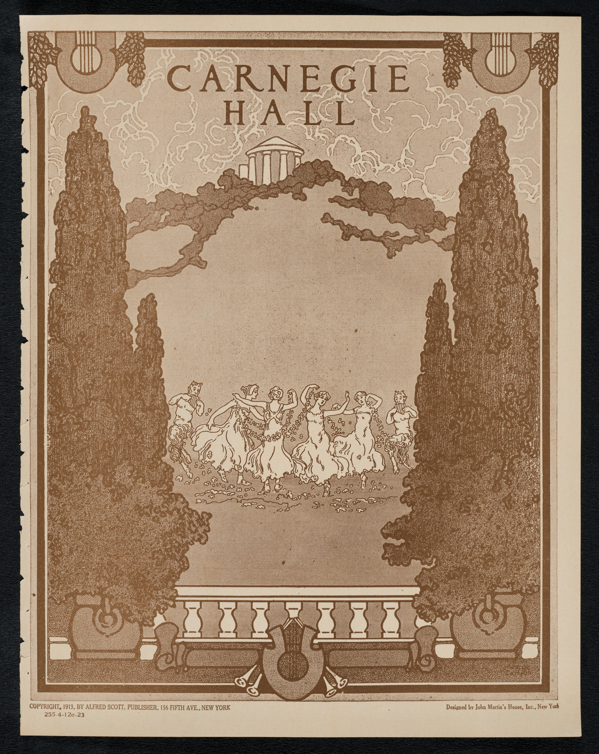 New York Philharmonic, April 12, 1923, program page 1