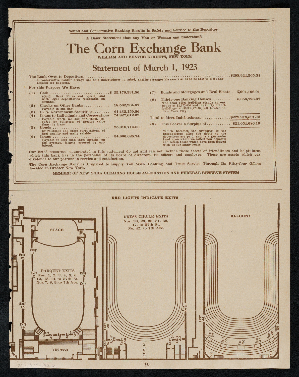 Boston Symphony Orchestra, March 15, 1923, program page 11