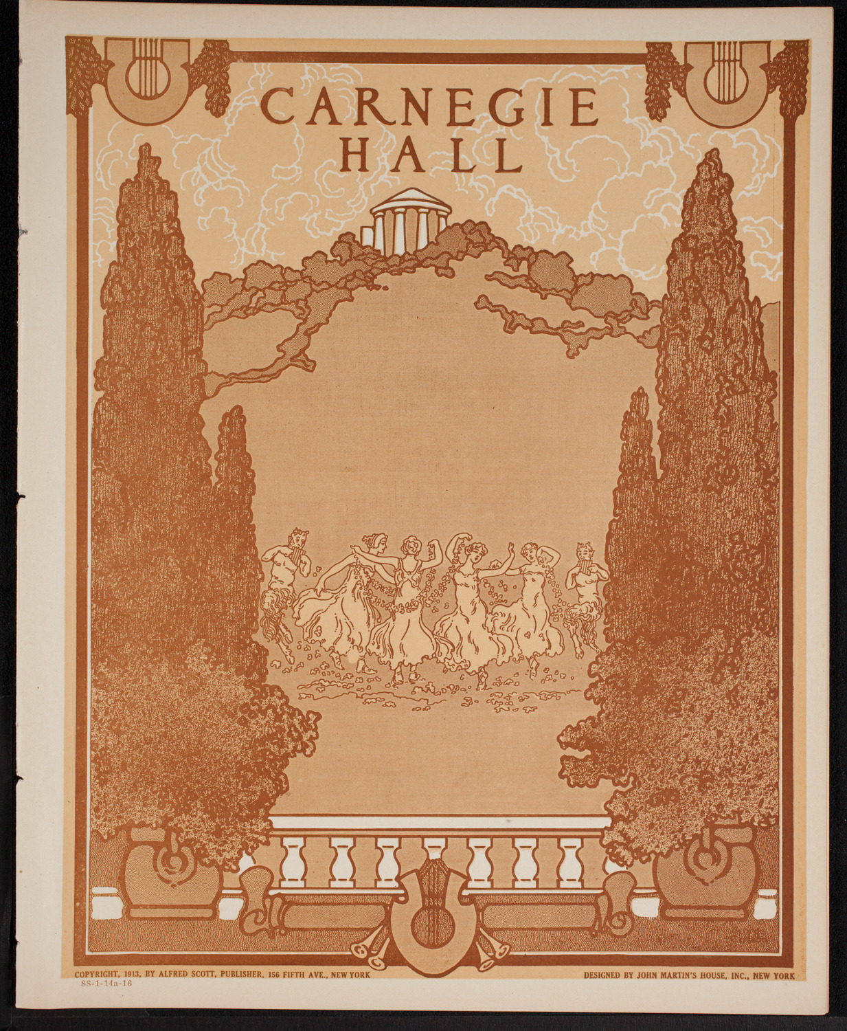 New York Philharmonic, January 14, 1916, program page 1