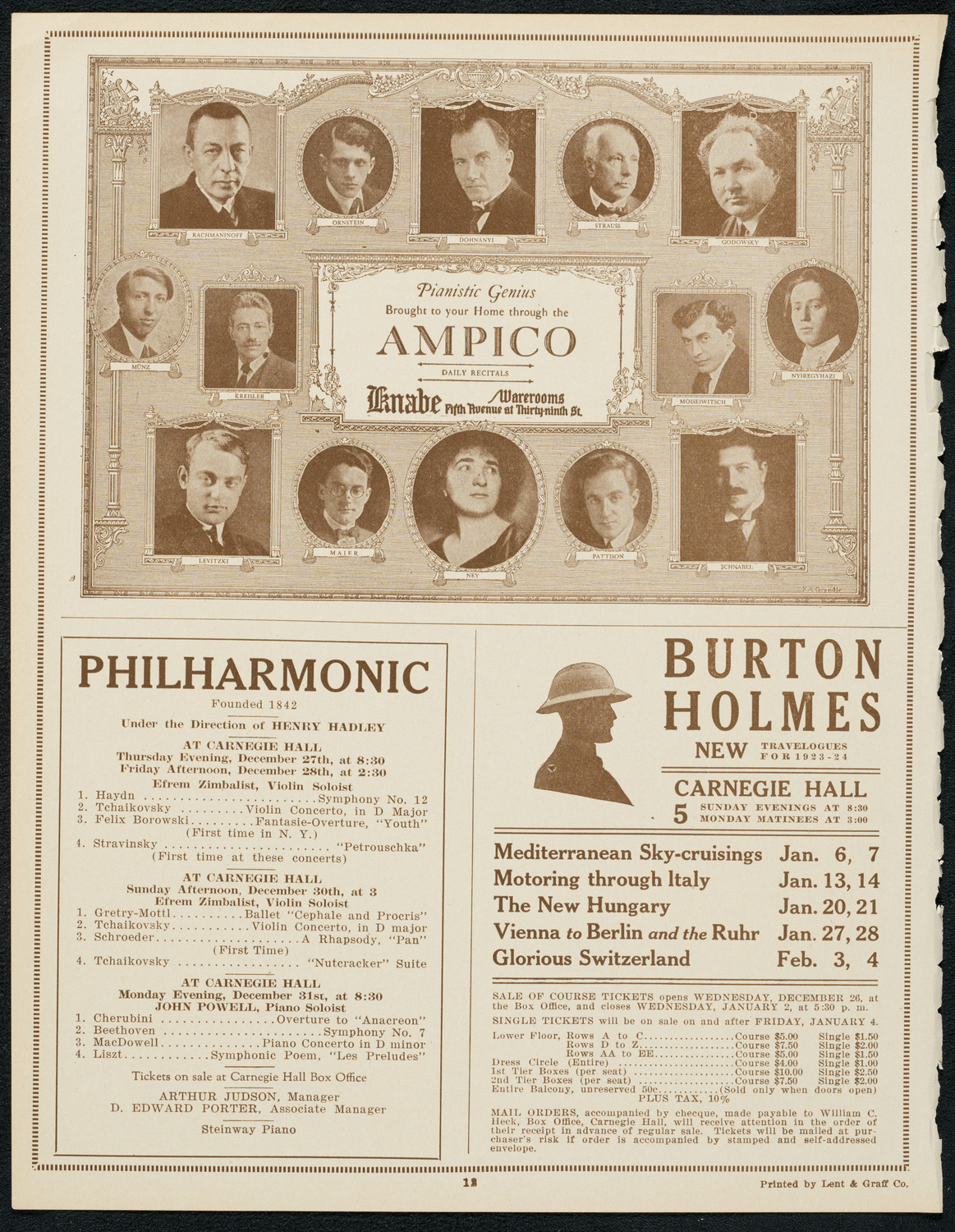 Oratorio Society of New York, December 26, 1923, program page 12