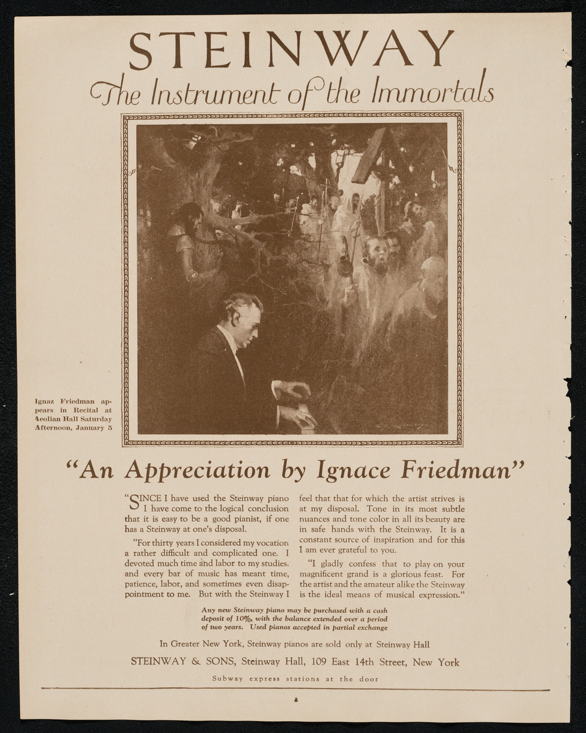 Boston Symphony Orchestra, January 3, 1924, program page 4