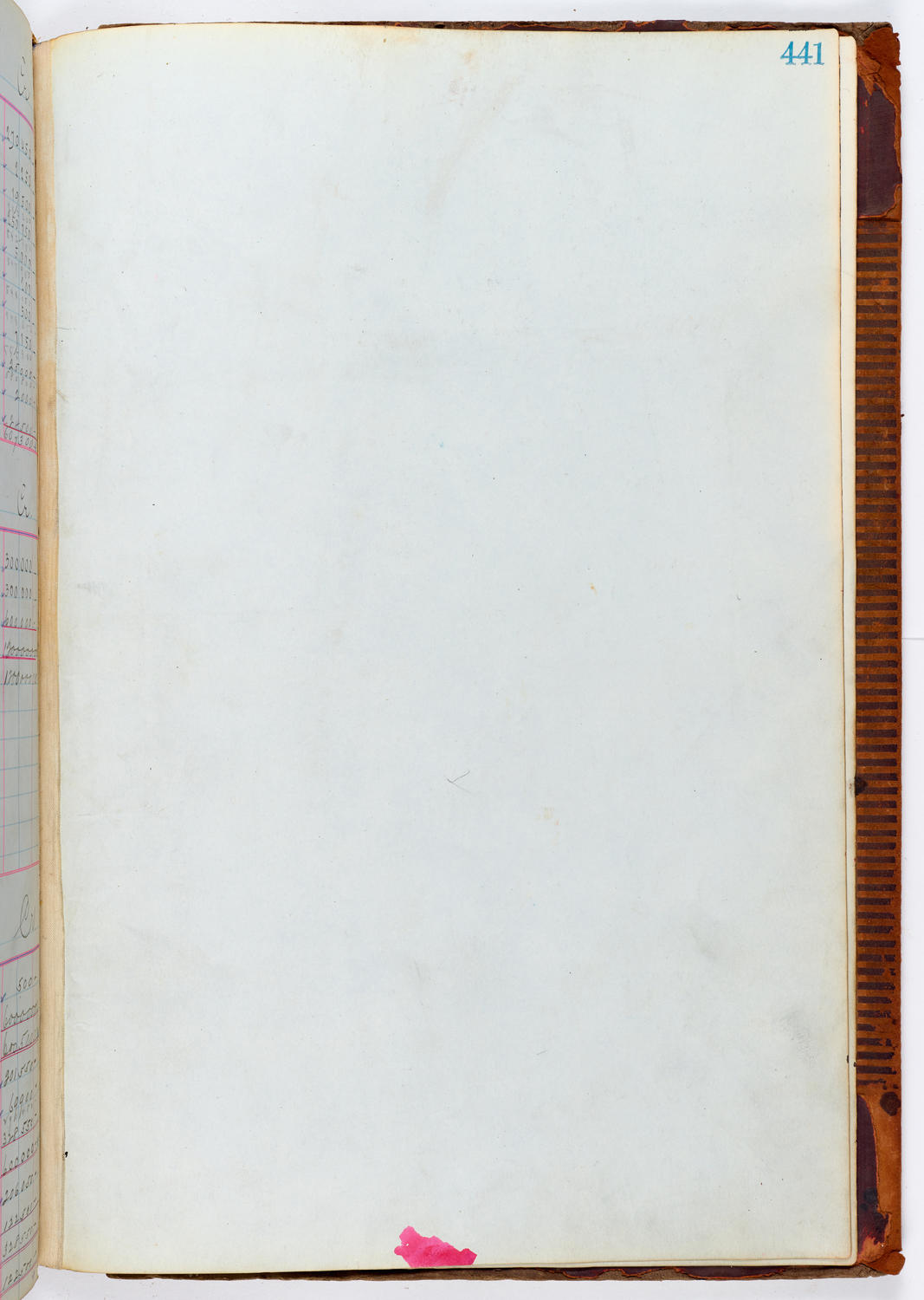 Music Hall Accounting Ledger, volume 1, page 441