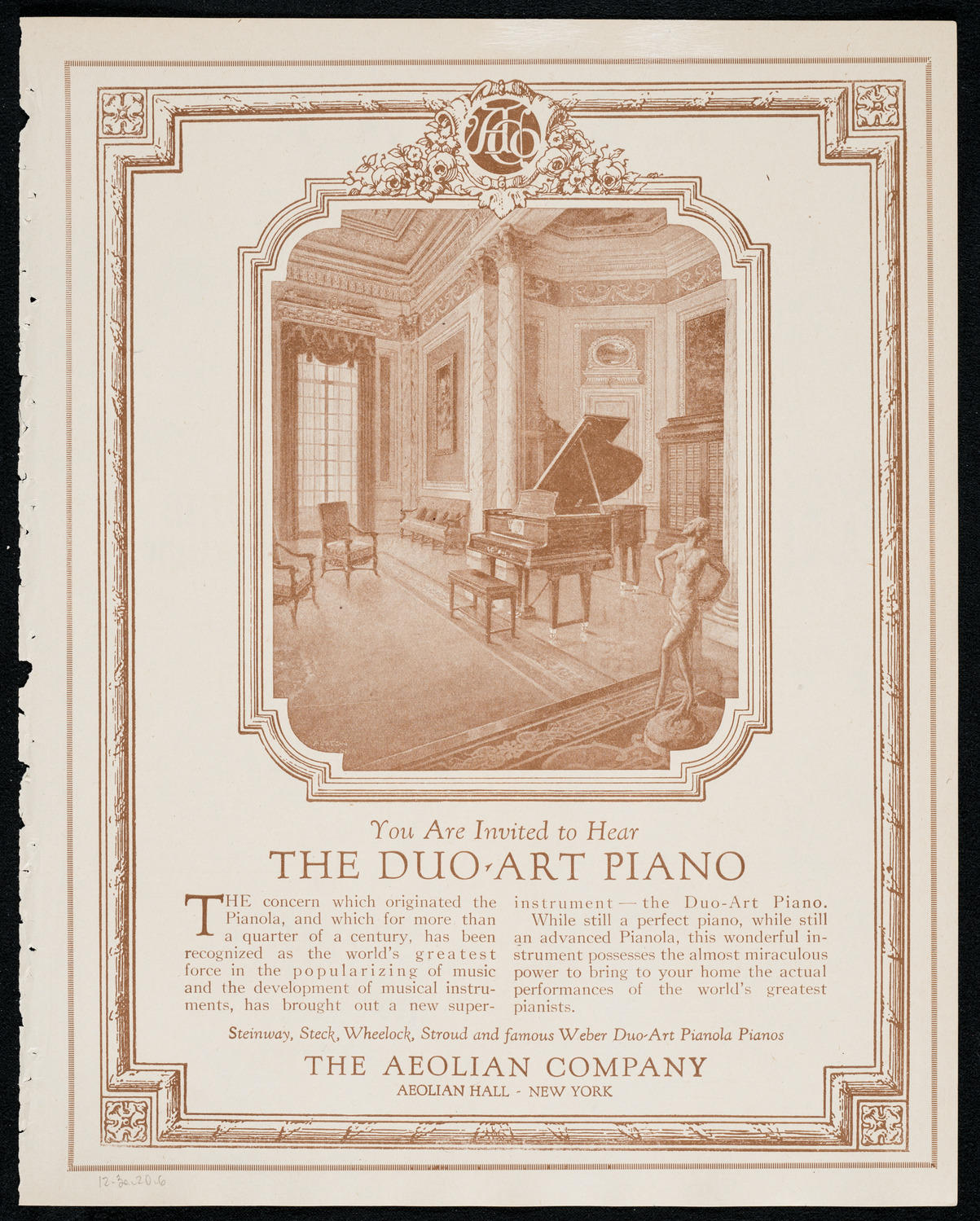 New York Philharmonic, December 3, 1920, program page 11