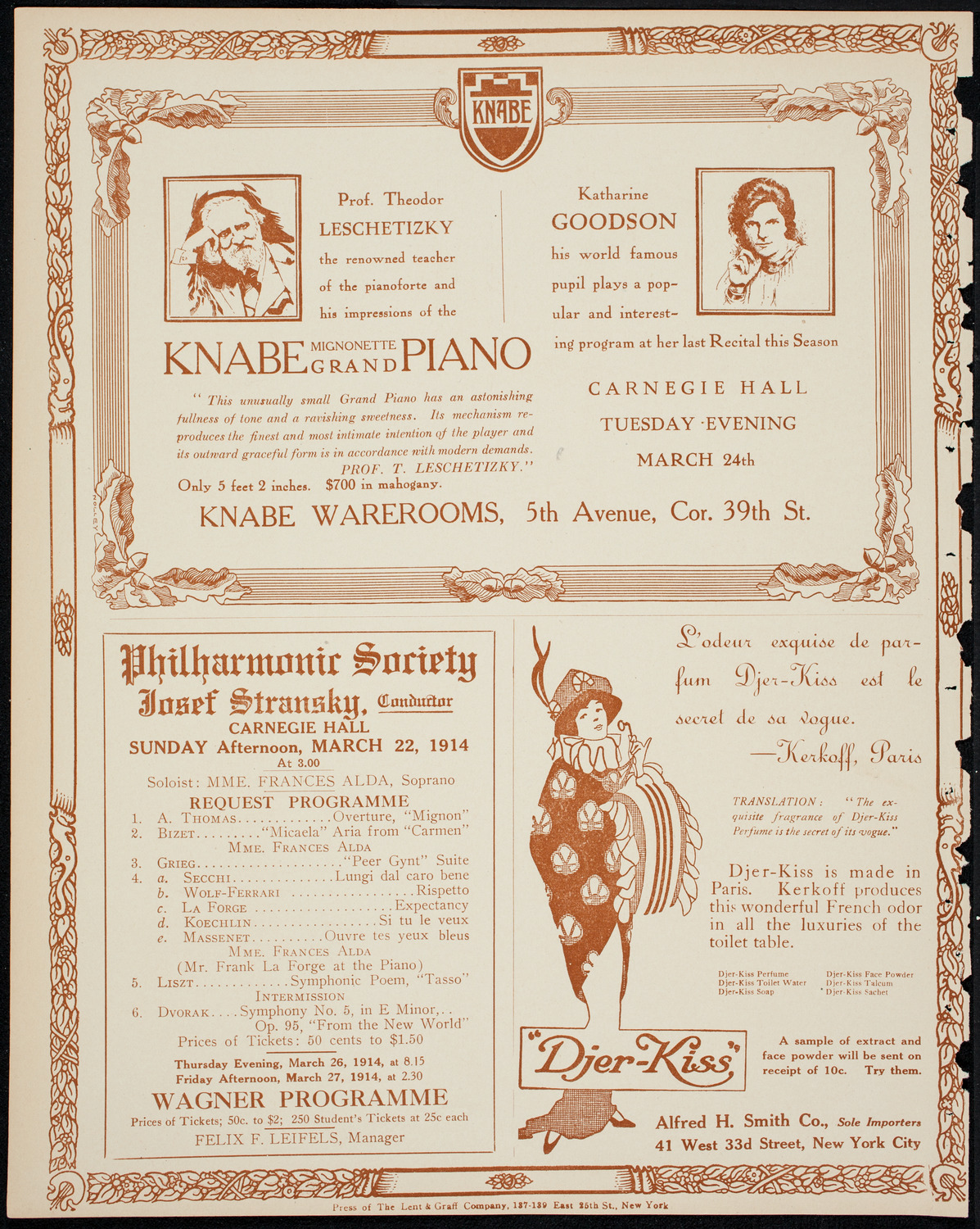Commander Edward Evans, March 17, 1914, program page 12