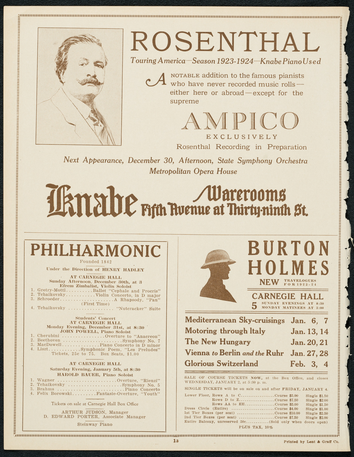 Oratorio Society of New York, December 29, 1923, program page 12