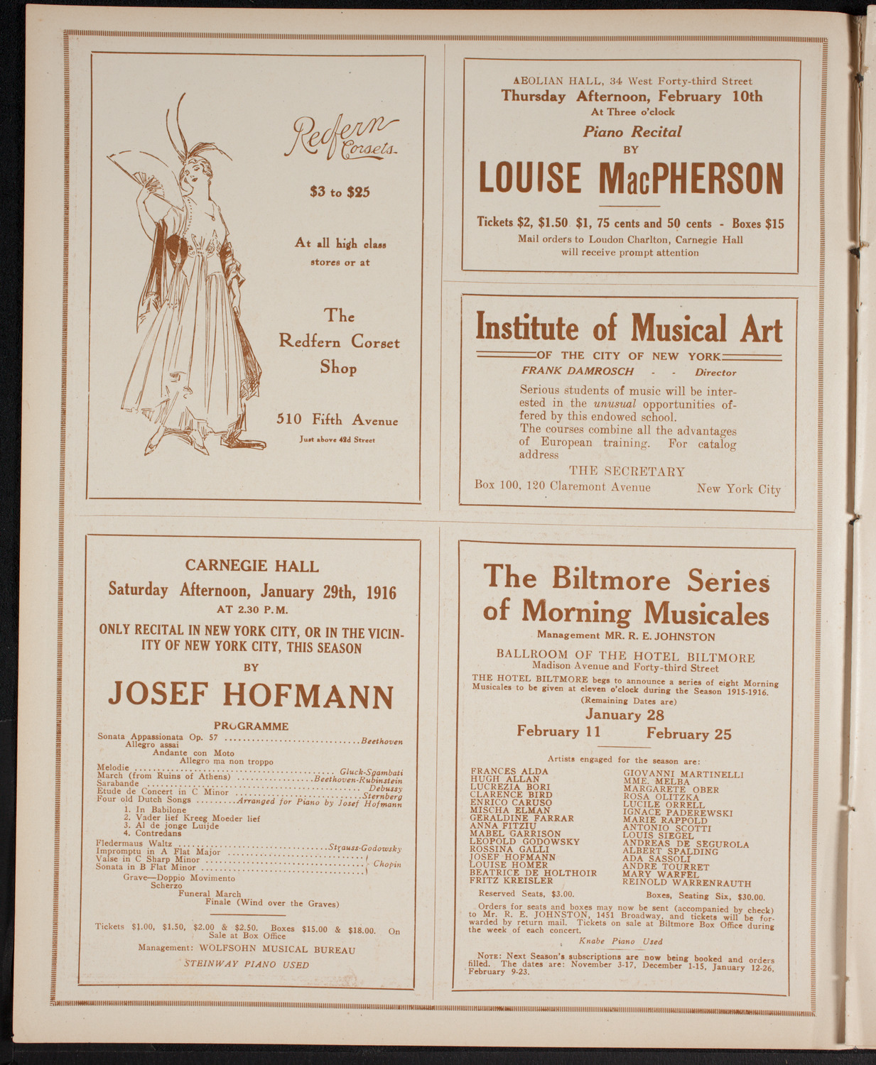 Mass Meeting and Demonstration for Jewish Congress to Demand the Rights of the Jewish People, January 24, 1916, program page 2