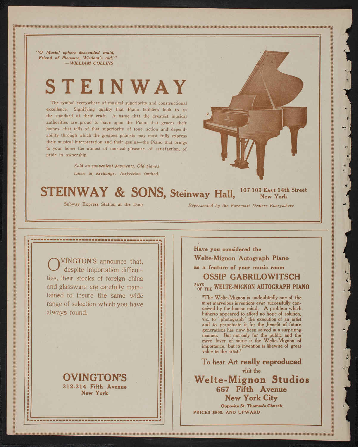 Lecture by Private Harold R. Peat, January 11, 1918, program page 4