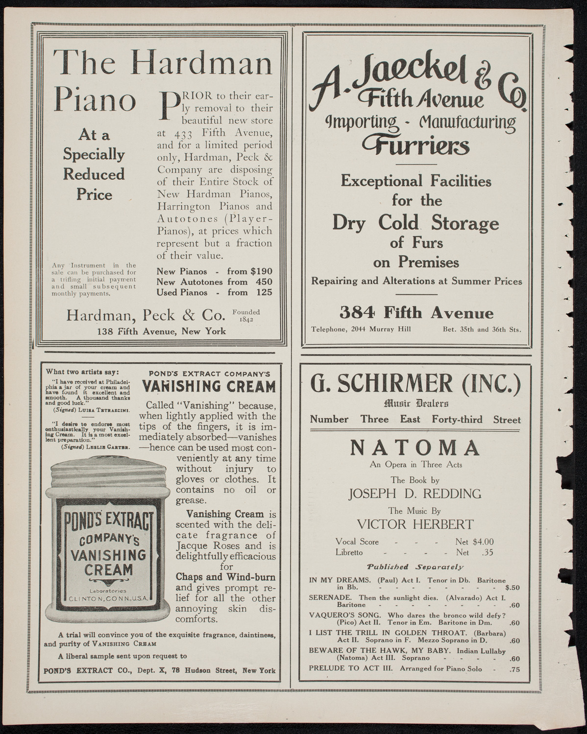 Graduation: College of Pharmacy of the City of New York, May 11, 1911, program page 8