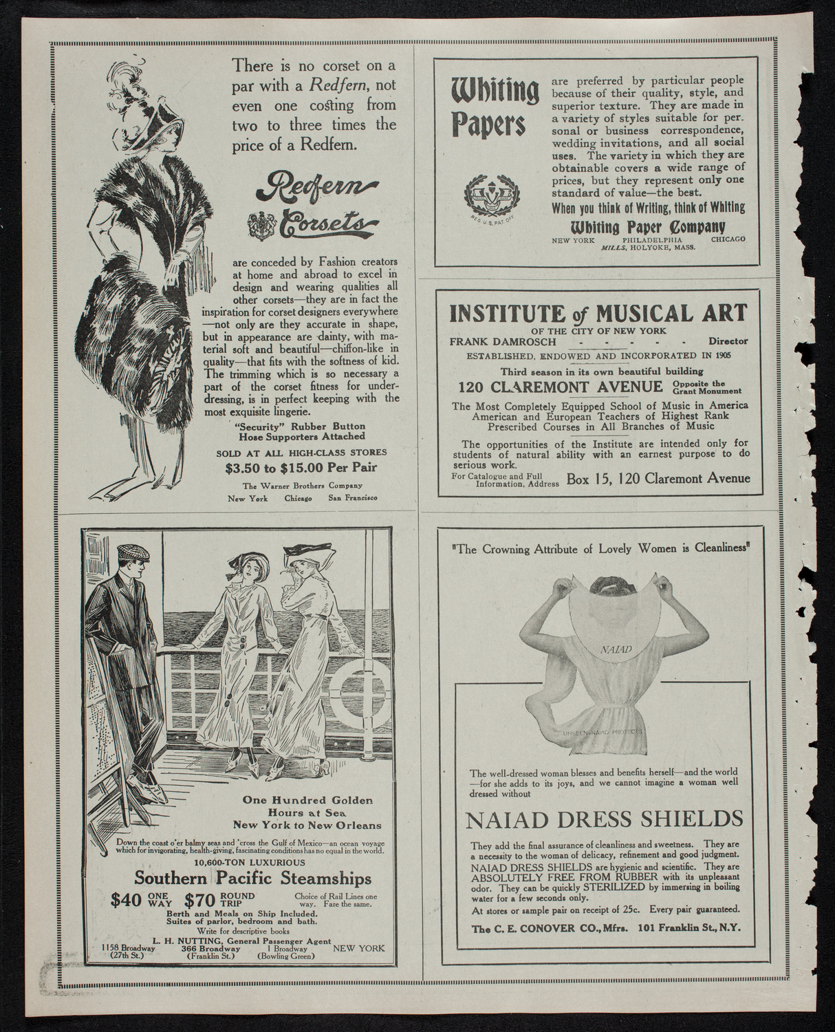 New York Philharmonic, December 12, 1912, program page 2