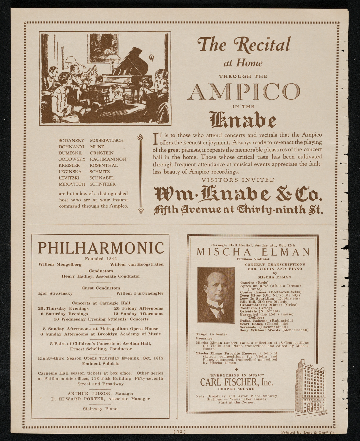 Columbus Day Celebration, October 12, 1924, program page 12