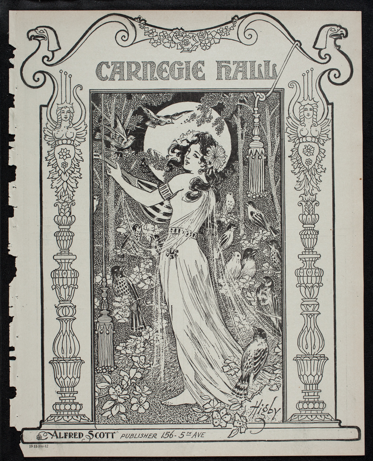 Elmendorf Lecture: Yellowstone Park, November 10, 1912, program page 1