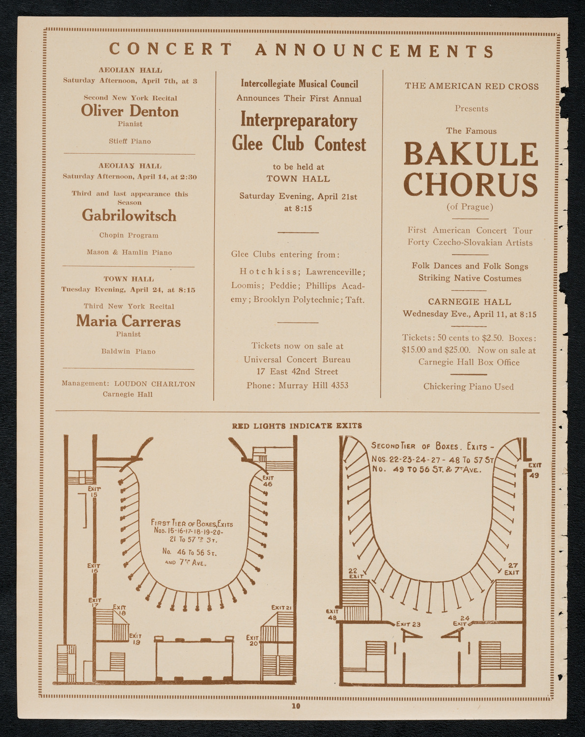 New York Philharmonic, April 6, 1923, program page 10