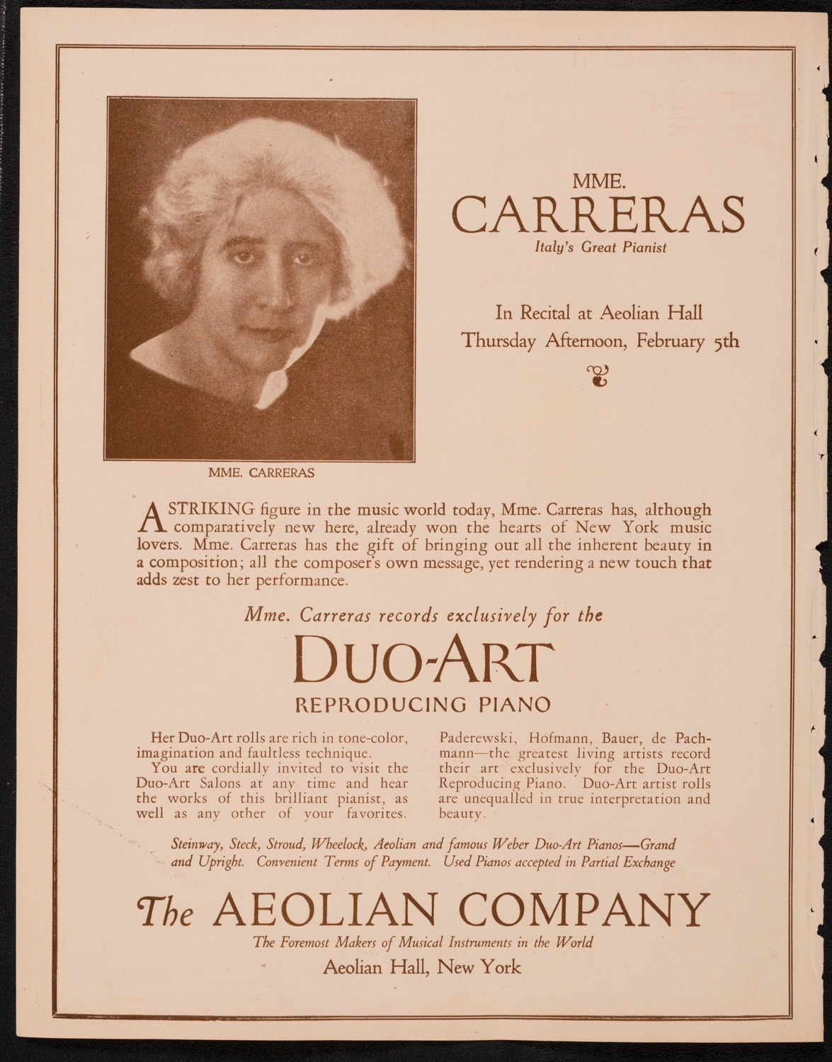 New York Philharmonic Students' Concert, February 4, 1925, program page 2