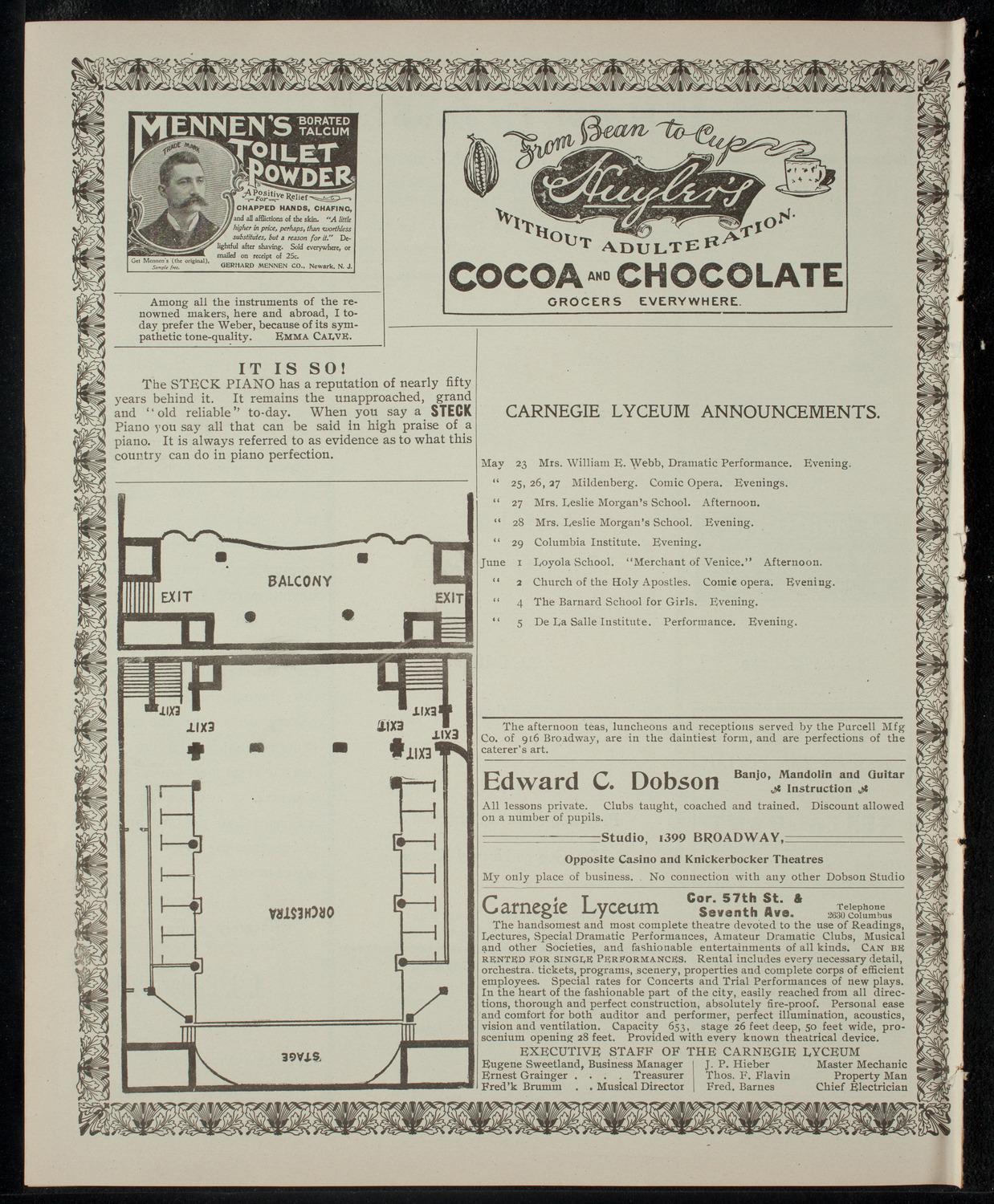 Berkeley Dramatic Club, May 21, 1903, program page 4