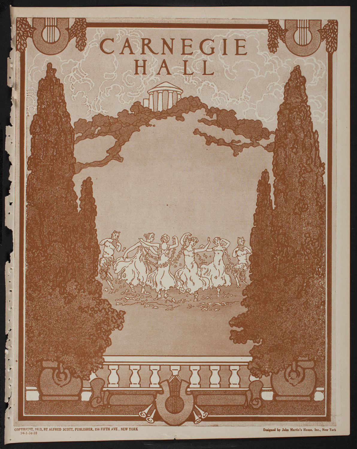 New York Philharmonic, January 3, 1918, program page 1