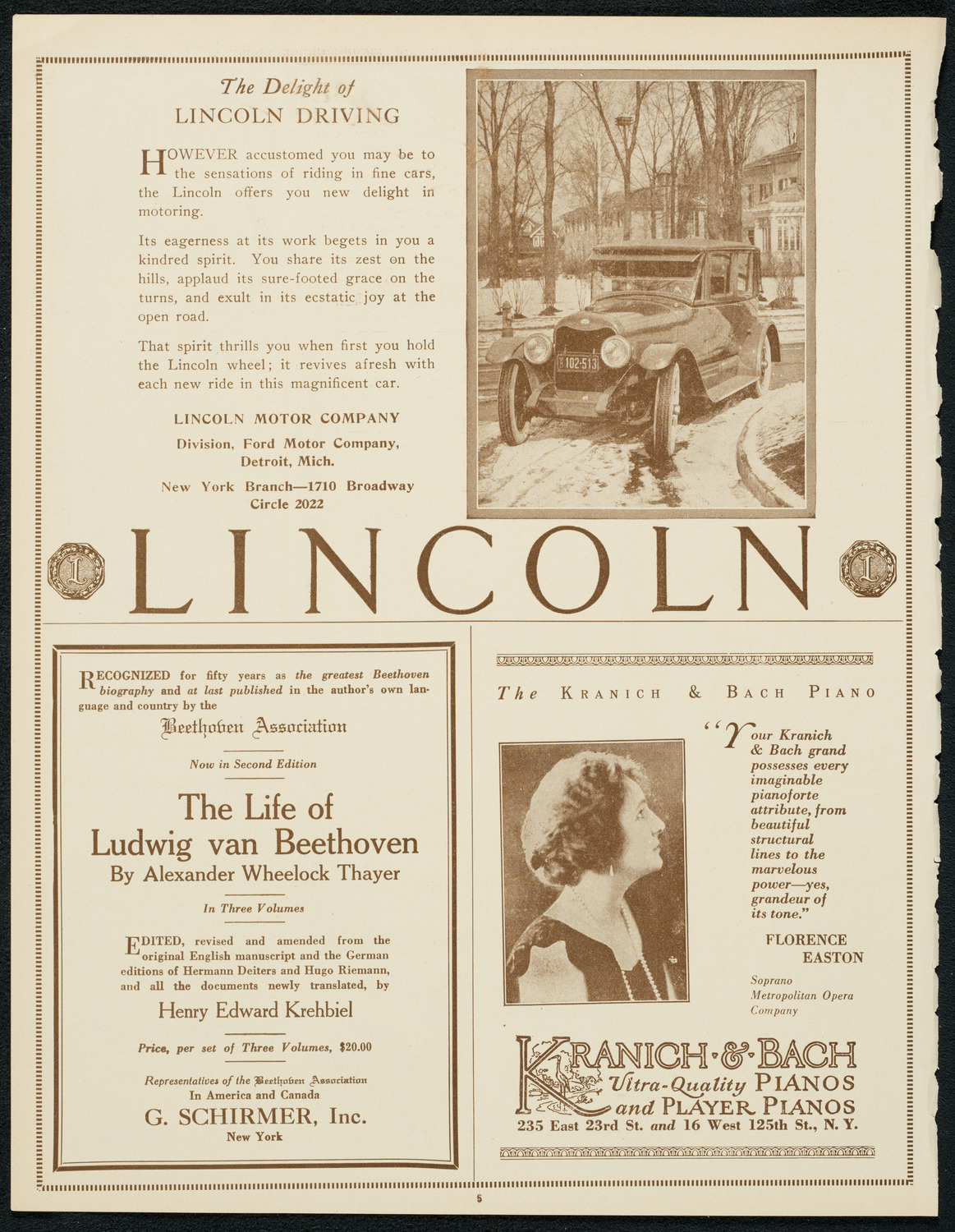 New York Symphony Orchestra, December 27, 1923, program page 6