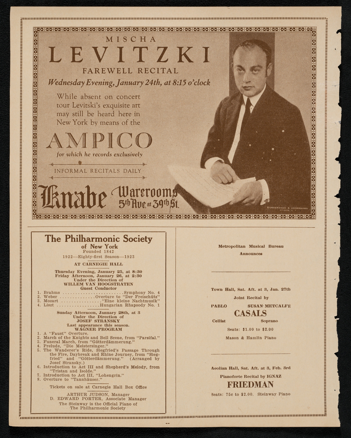 Burton Holmes Travelogue: Lafcadio Hearn's Unfamiliar Japan, January 21, 1923, program page 12