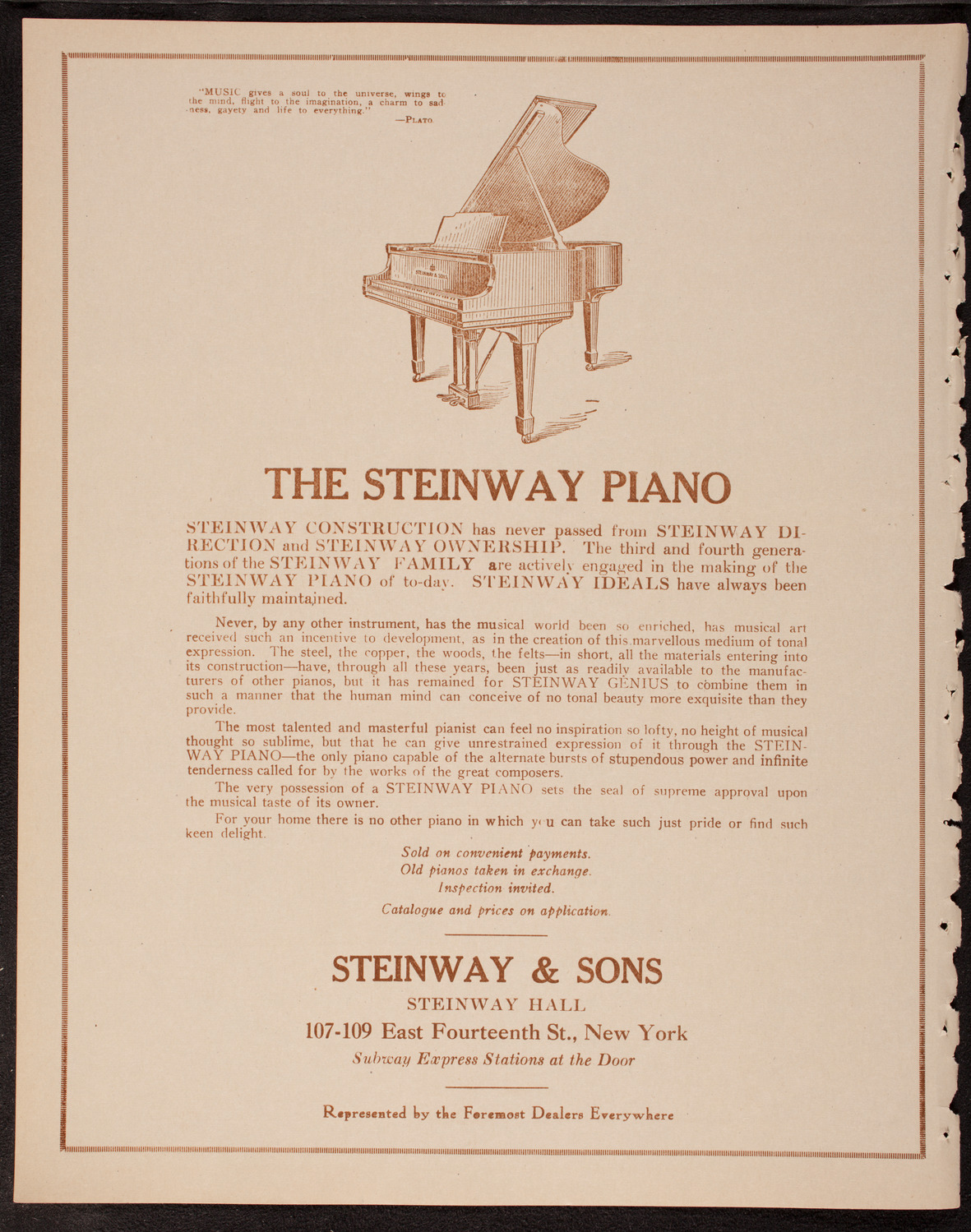 Nina Tarasova, Folk Singer, November 22, 1919, program page 4
