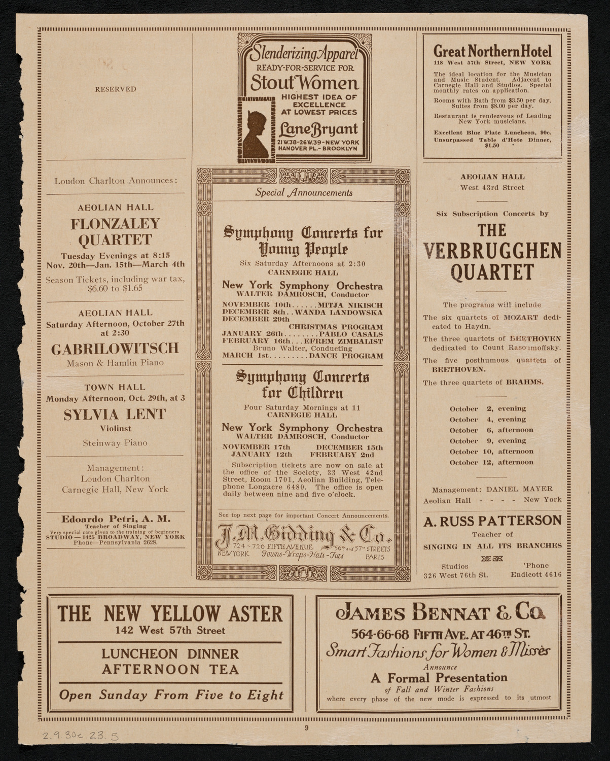 U.S. Marine Band, September 30, 1923, program page 9