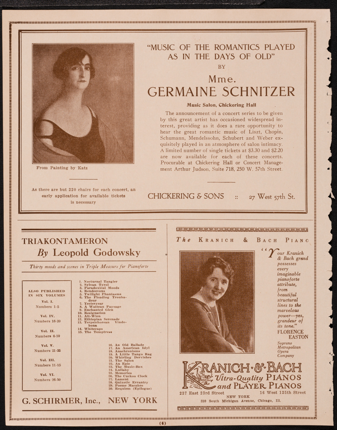 New York Philharmonic, February 12, 1925, program page 6