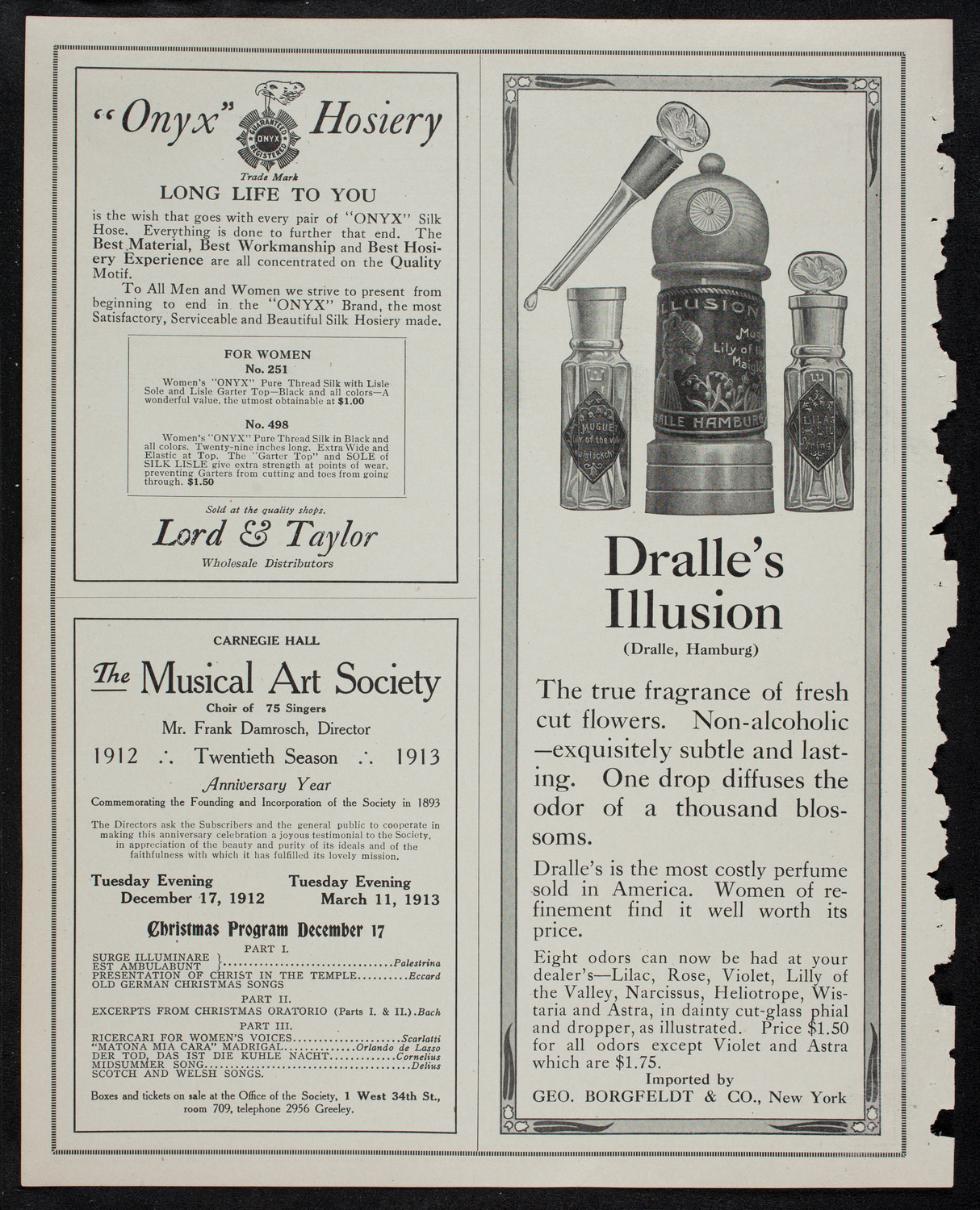 Boston Symphony Orchestra, November 9, 1912, program page 8
