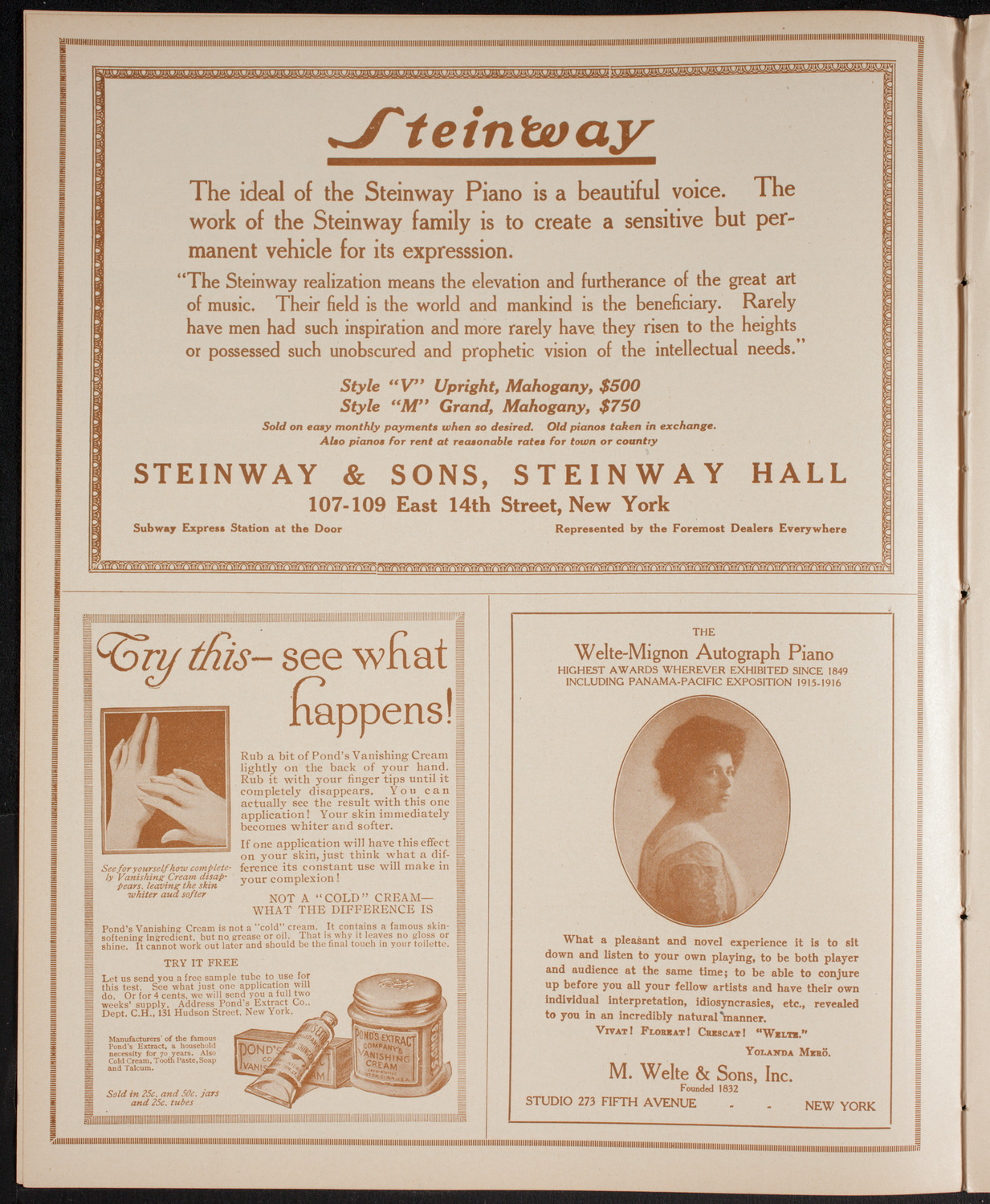 Yale Glee, Banjo and Mandolin Clubs, February 25, 1916, program page 4