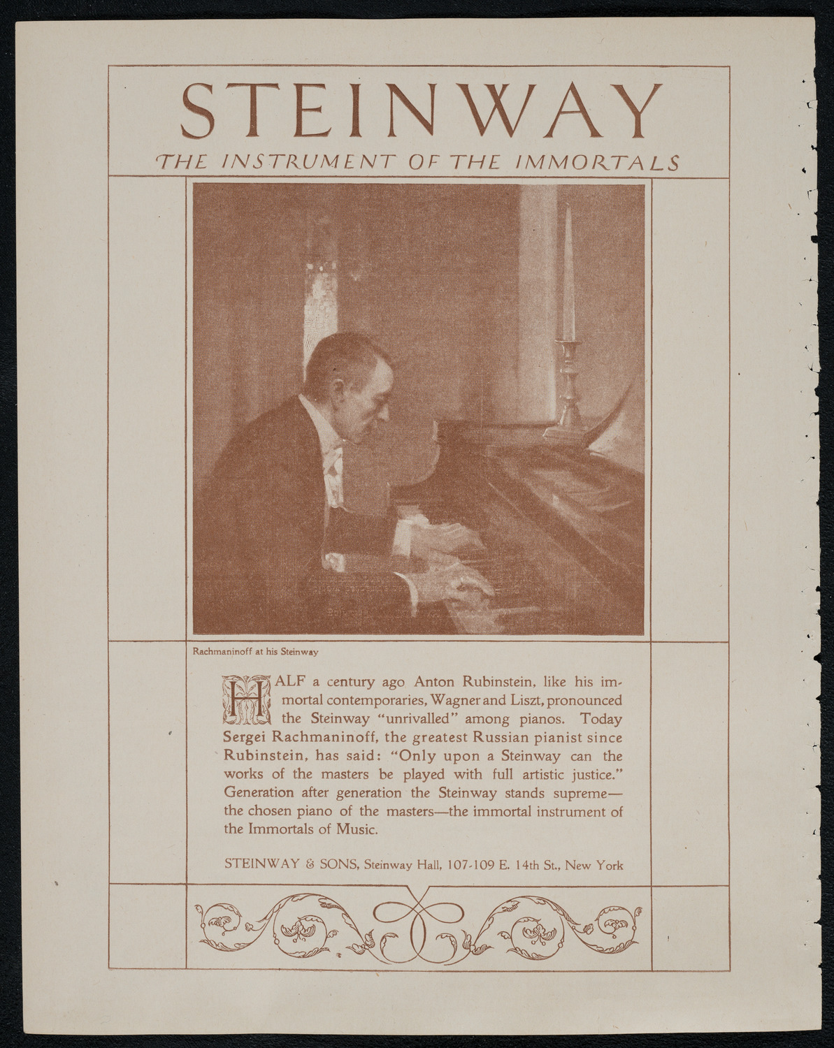 Lecture by Sir Philip Gibbs, February 16, 1921, program page 4