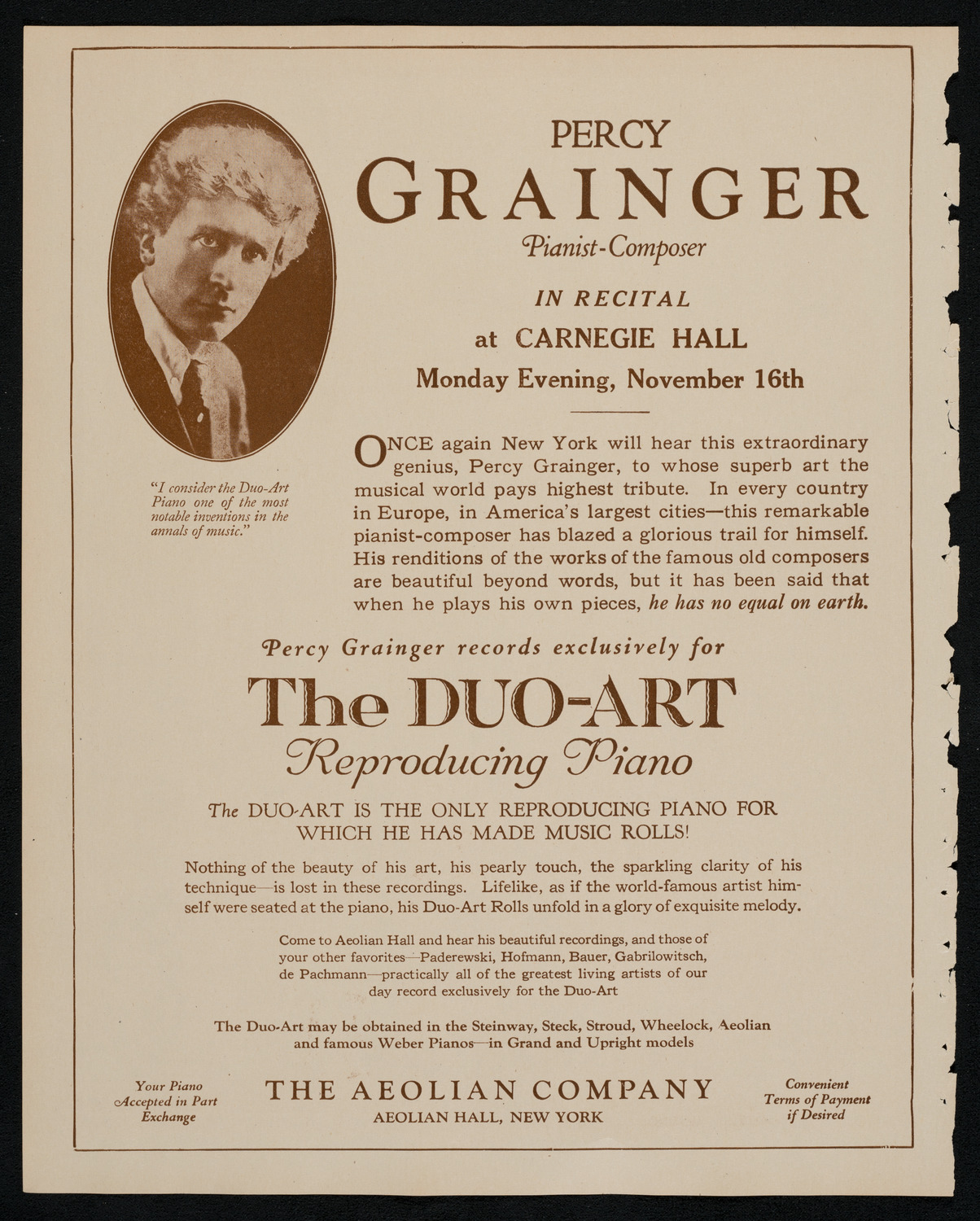 New York Philharmonic, November 14, 1925, program page 2