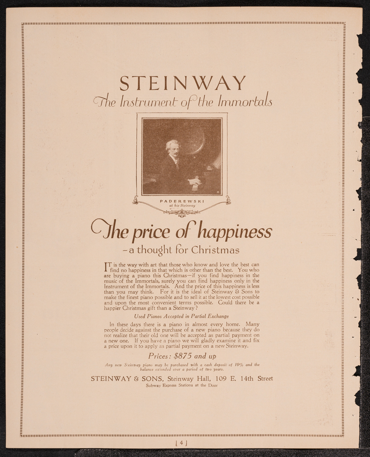 Symphony Concert for Young People, December 10, 1921, program page 4