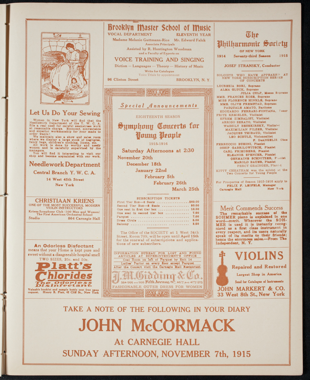 Celebration of Polish Constitution Day, May 8, 1915, program page 9