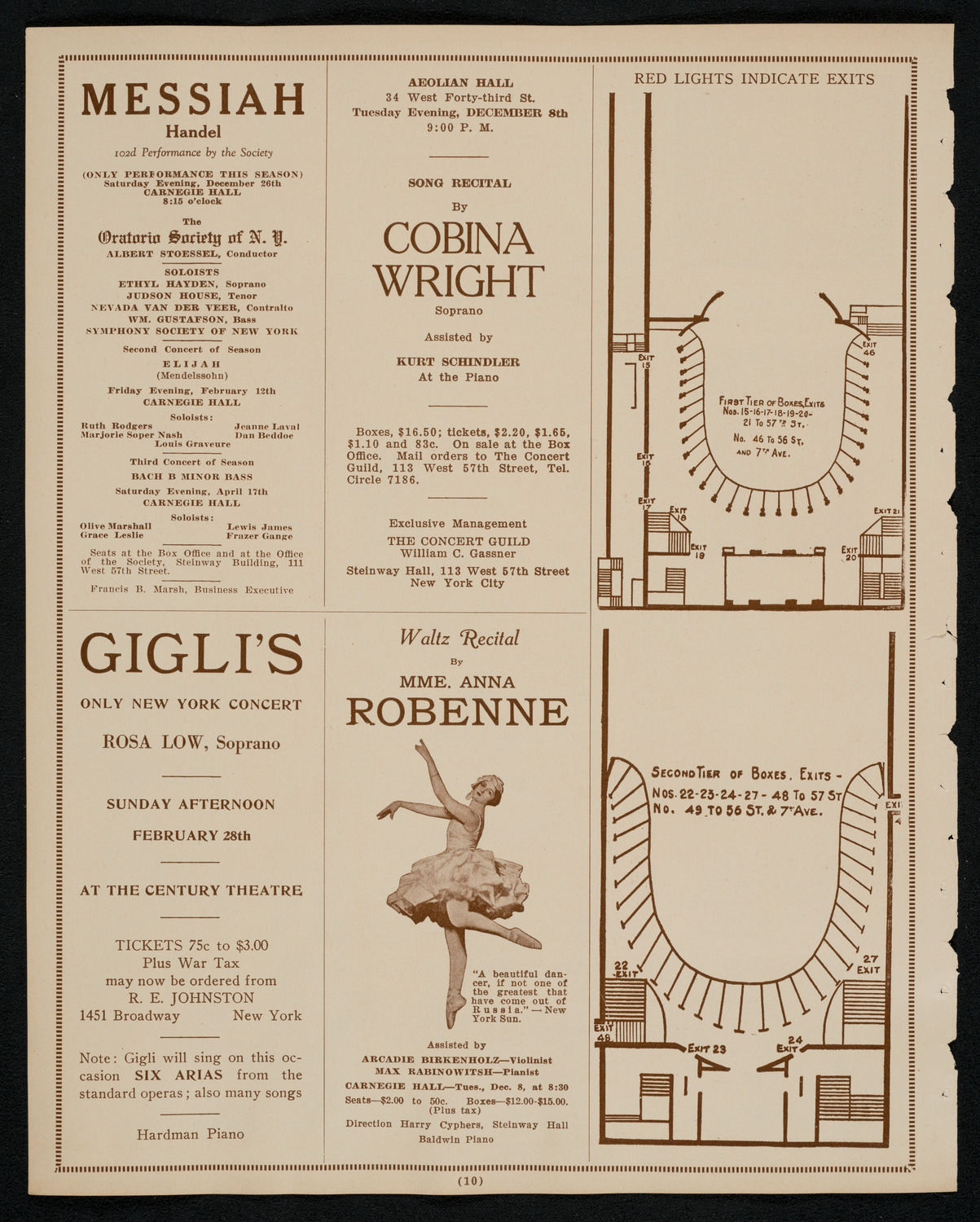 Benefit: Sanoker Relief, December 7, 1925, program page 10