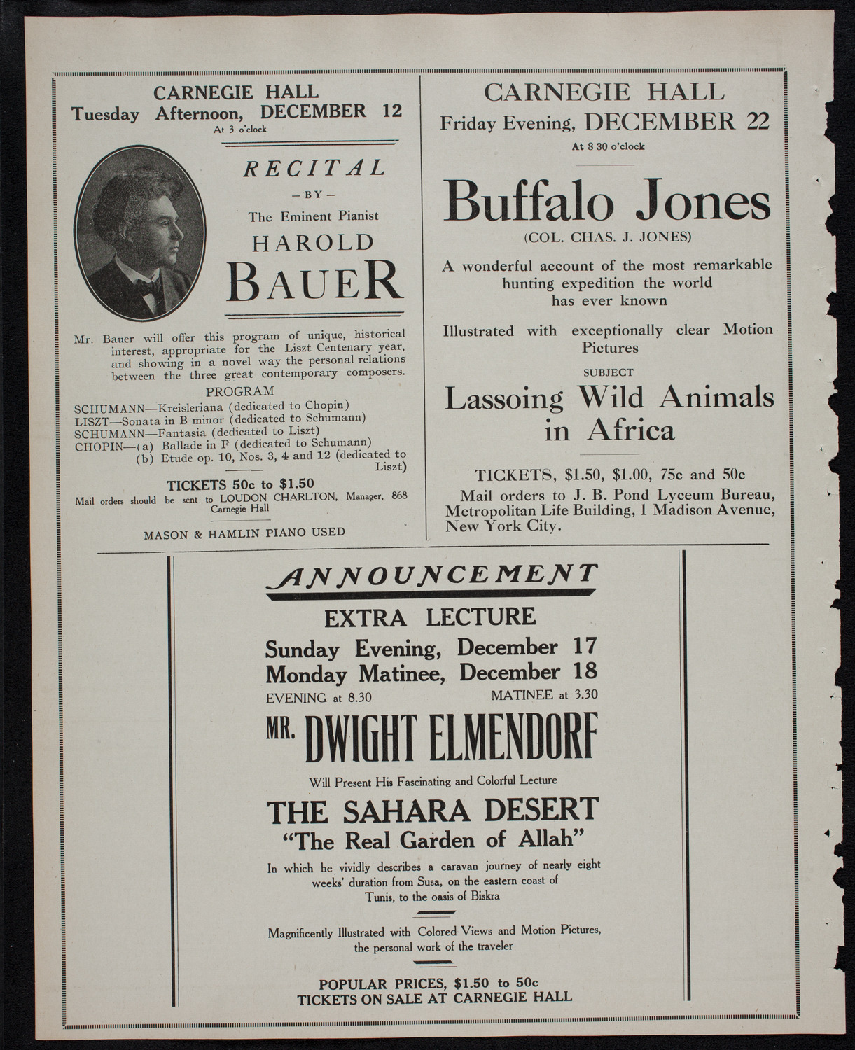 Boston Symphony Orchestra, December 7, 1911, program page 10