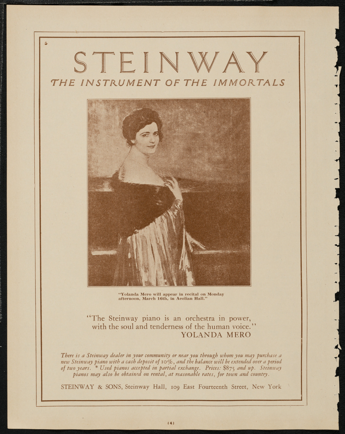 Maria Ivogun, Soprano, March 7, 1925, program page 4