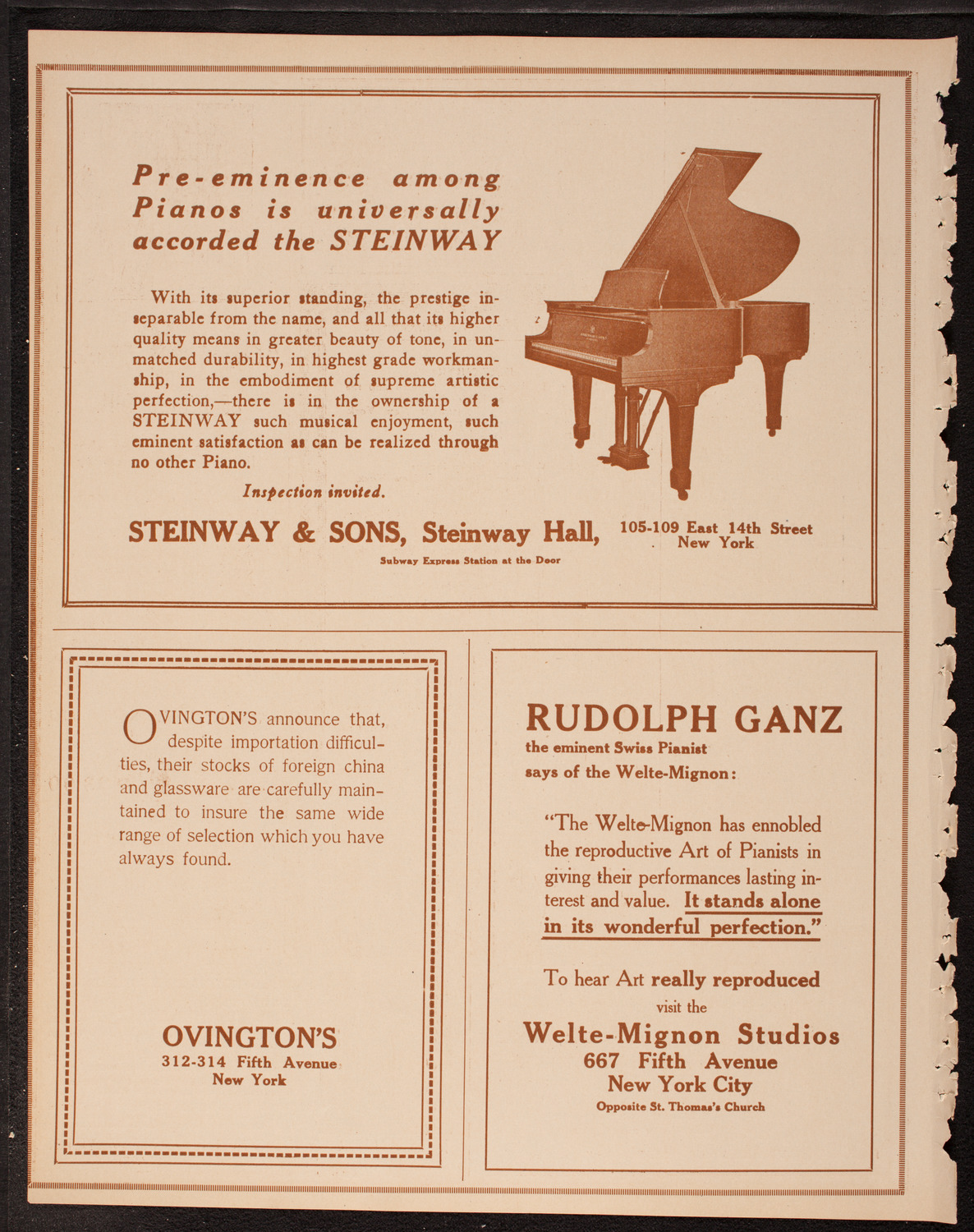 Oratorio Society of New York, December 27, 1917, program page 4