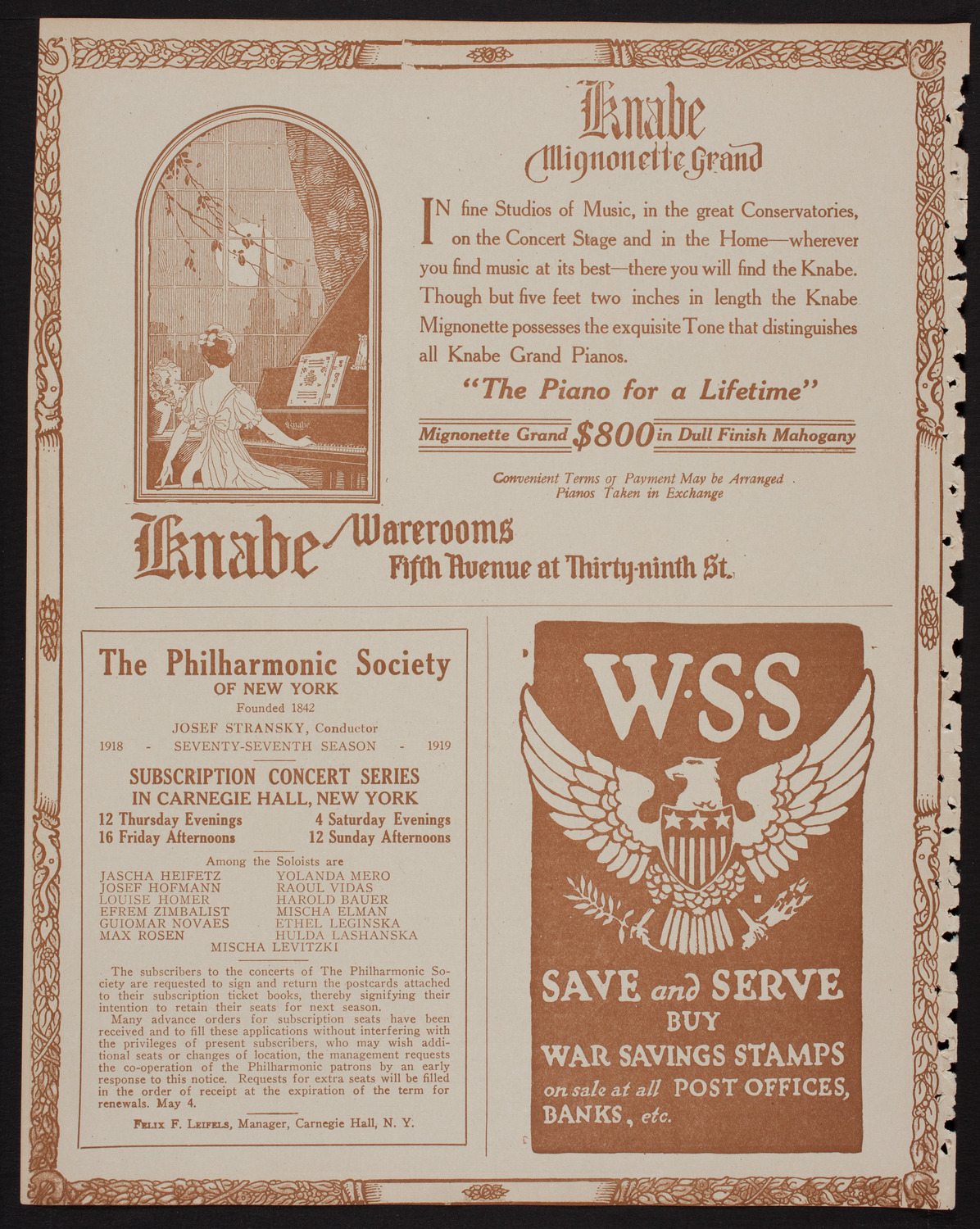 New York Banks' Glee Club, April 15, 1918, program page 12