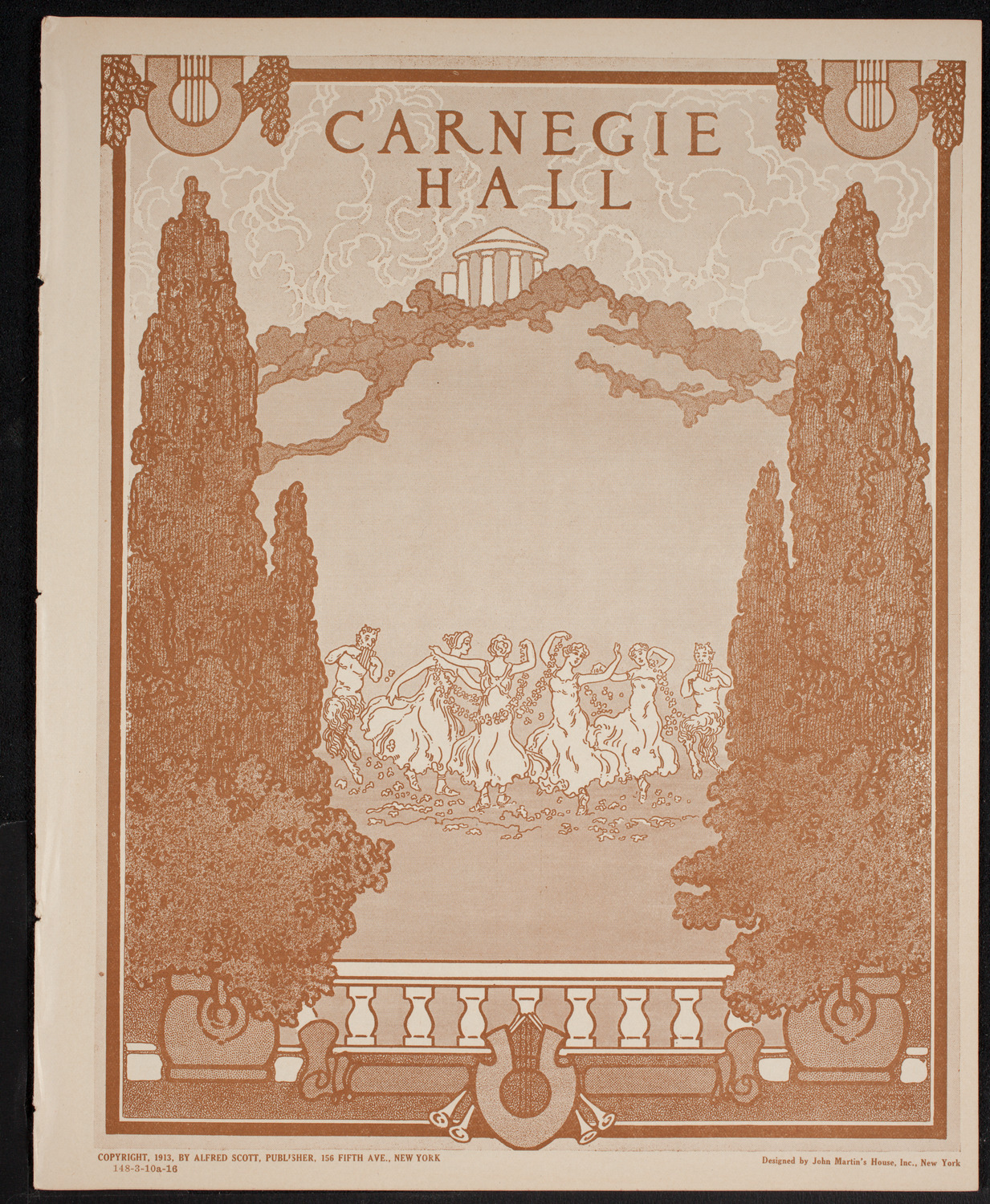 New York Philharmonic, March 10, 1916, program page 1