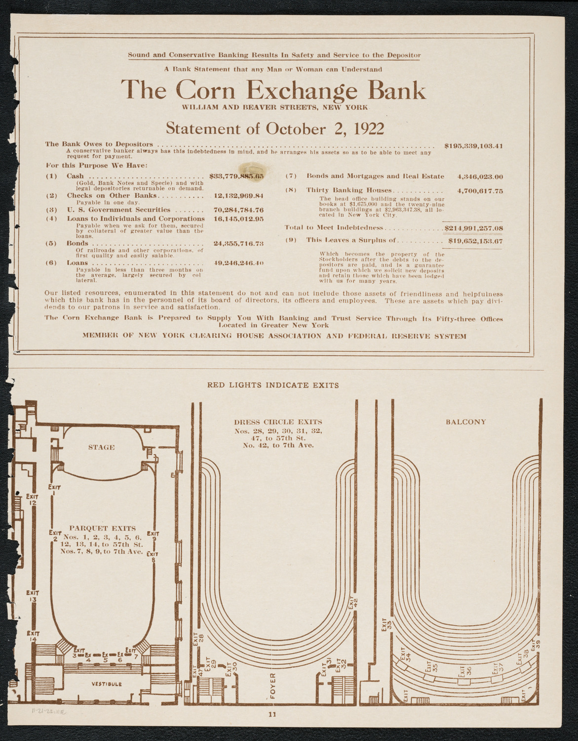 Philadelphia Orchestra, November 21, 1922, program page 11