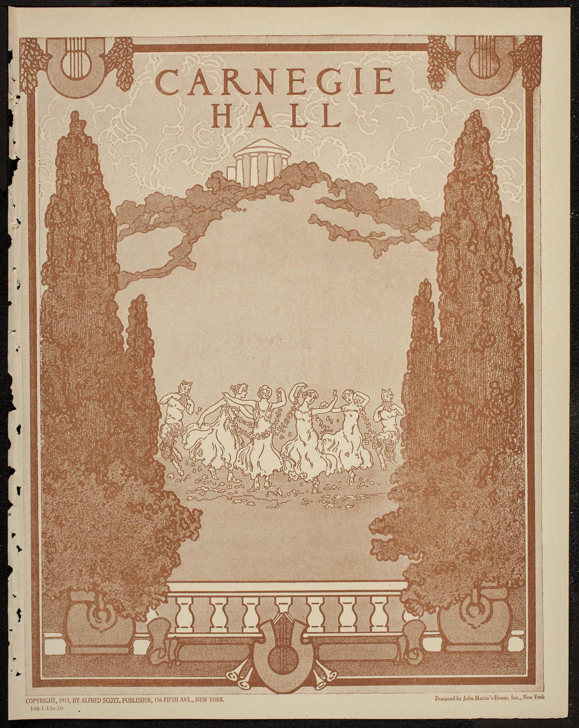 Lecture by Major Arthur Bles, January 12, 1920, program page 1