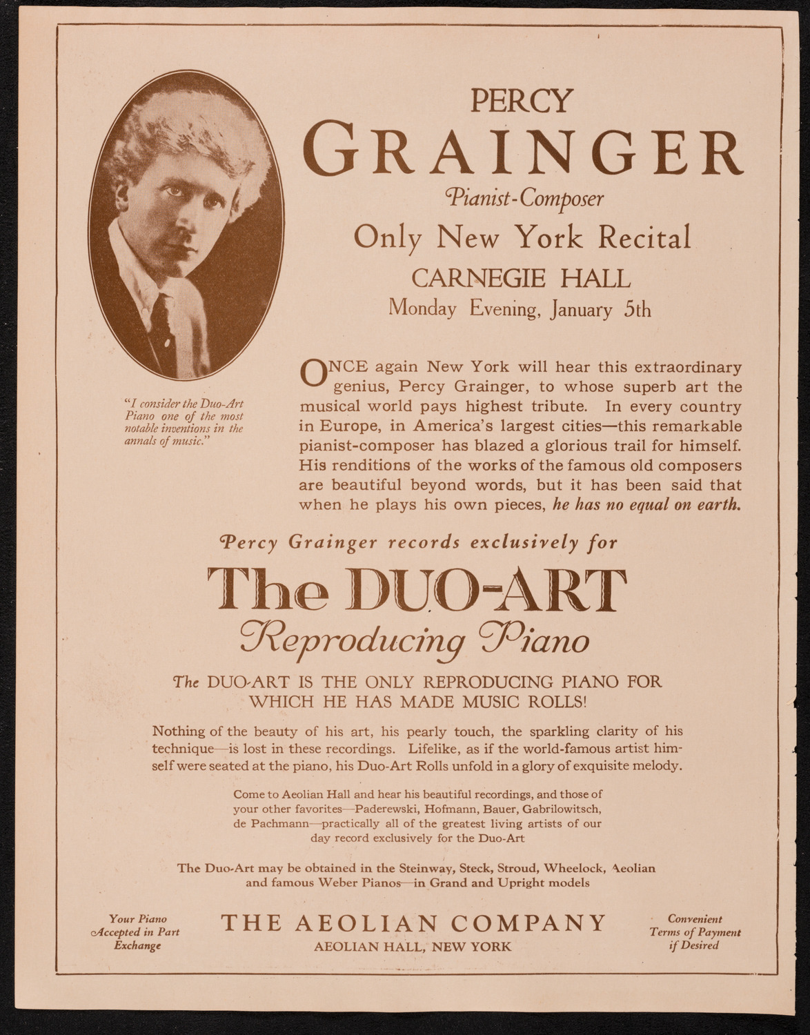 Boston Symphony Orchestra, January 3, 1925, program page 2