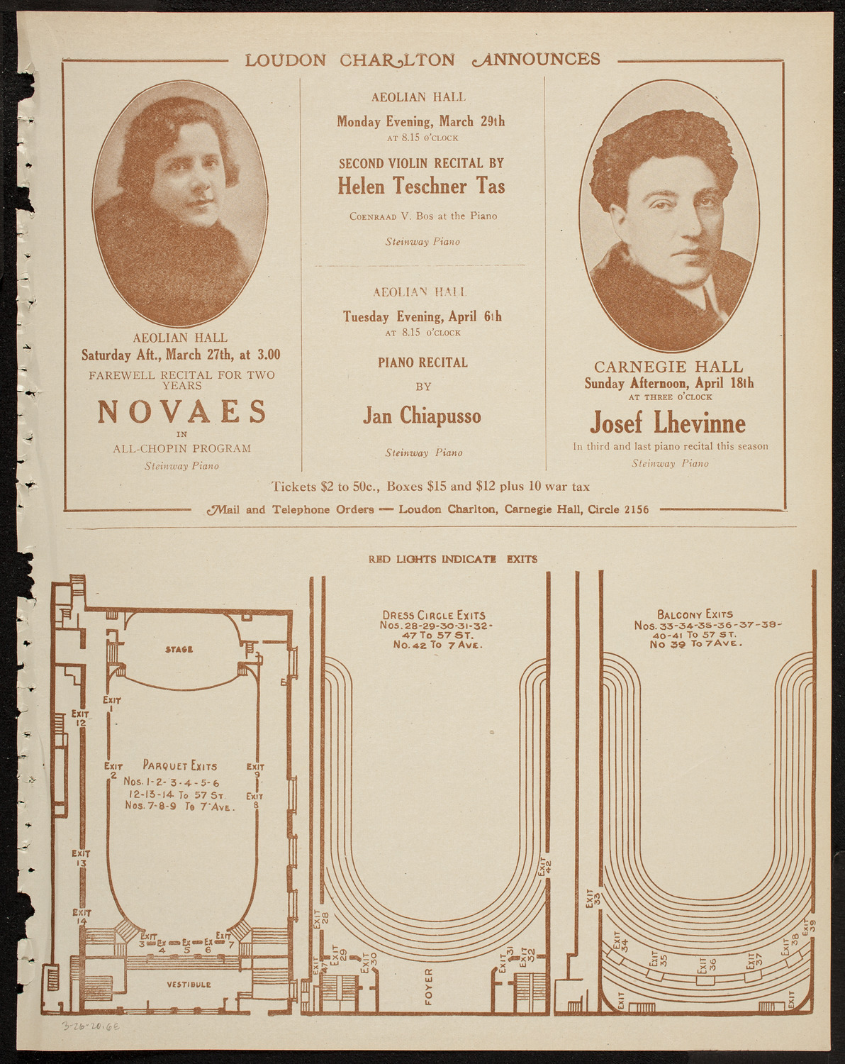 People's Liberty Chorus, March 26, 1920, program page 11