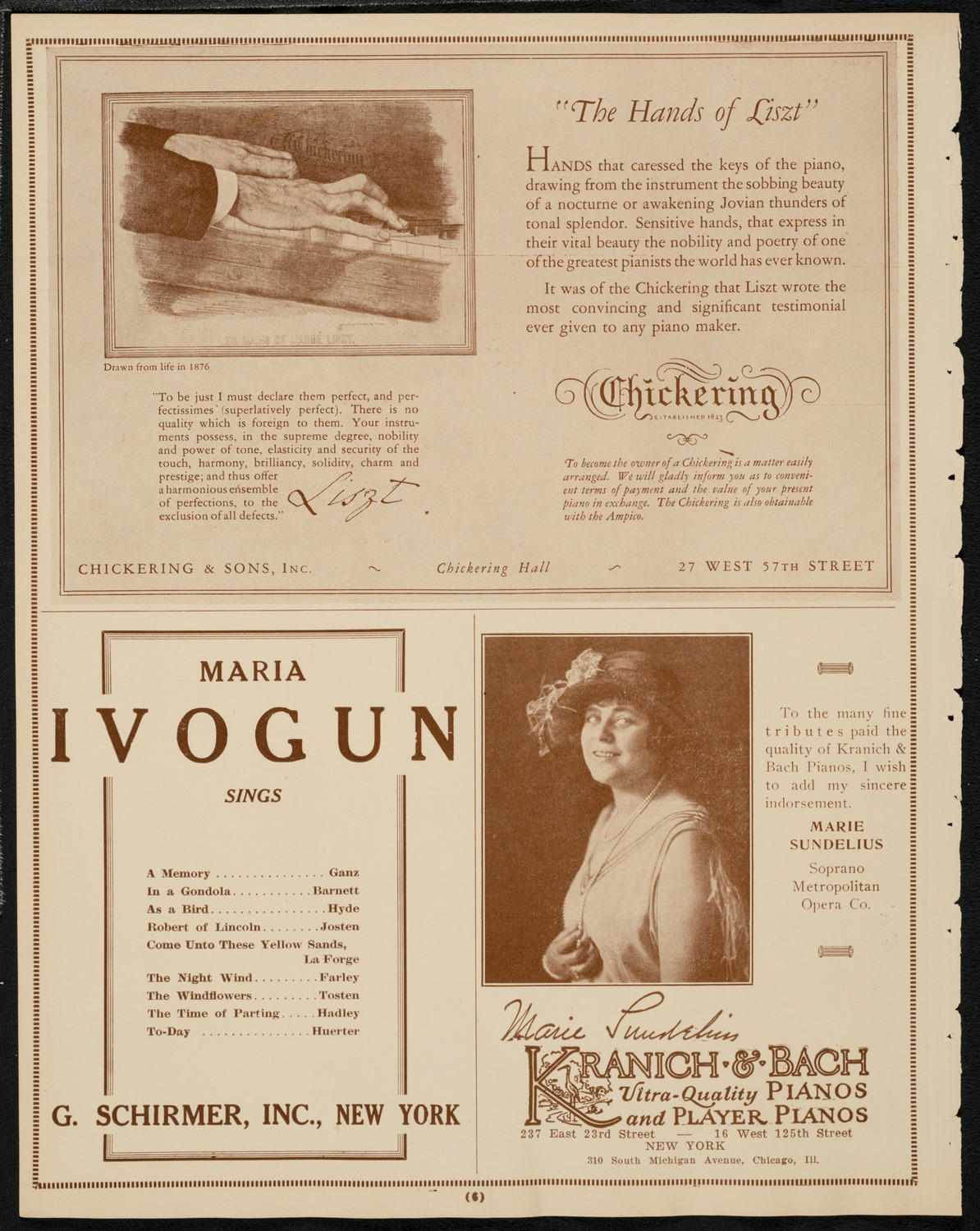 Burton Holmes Travelogue: Along the Riviera, March 8, 1925, program page 6