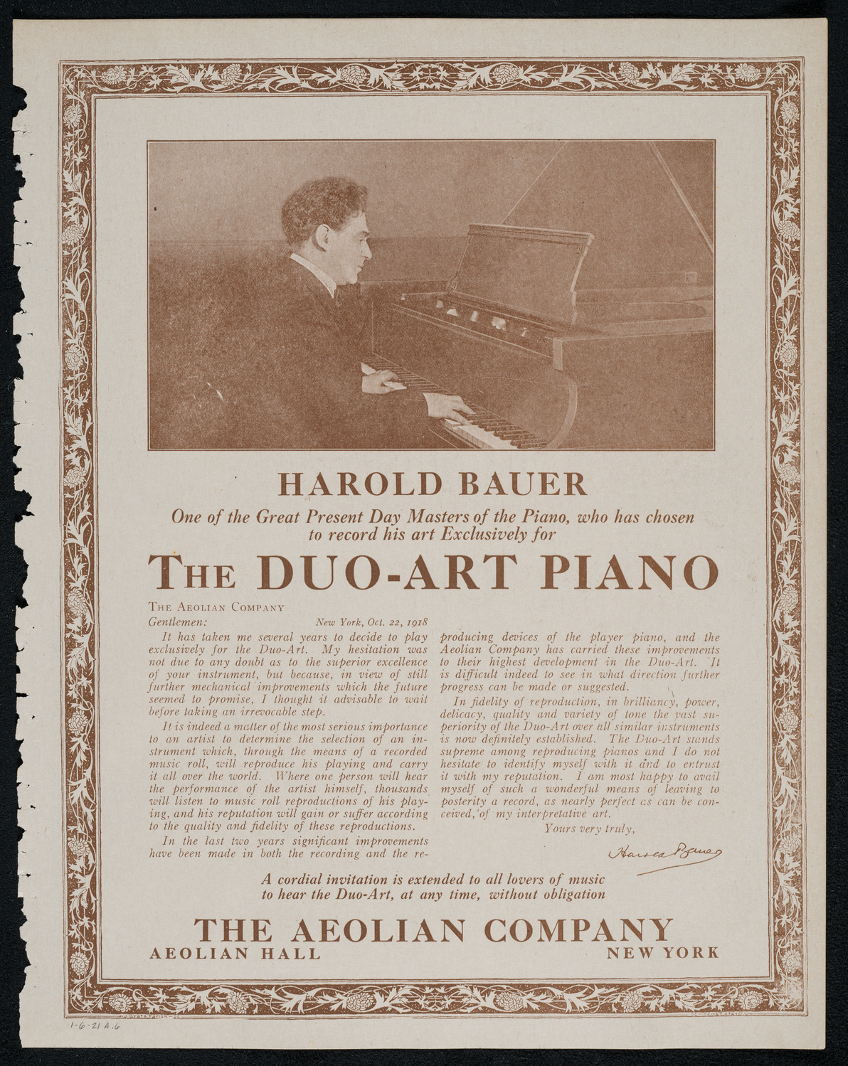 New York Symphony Orchestra, January 6, 1921, program page 11