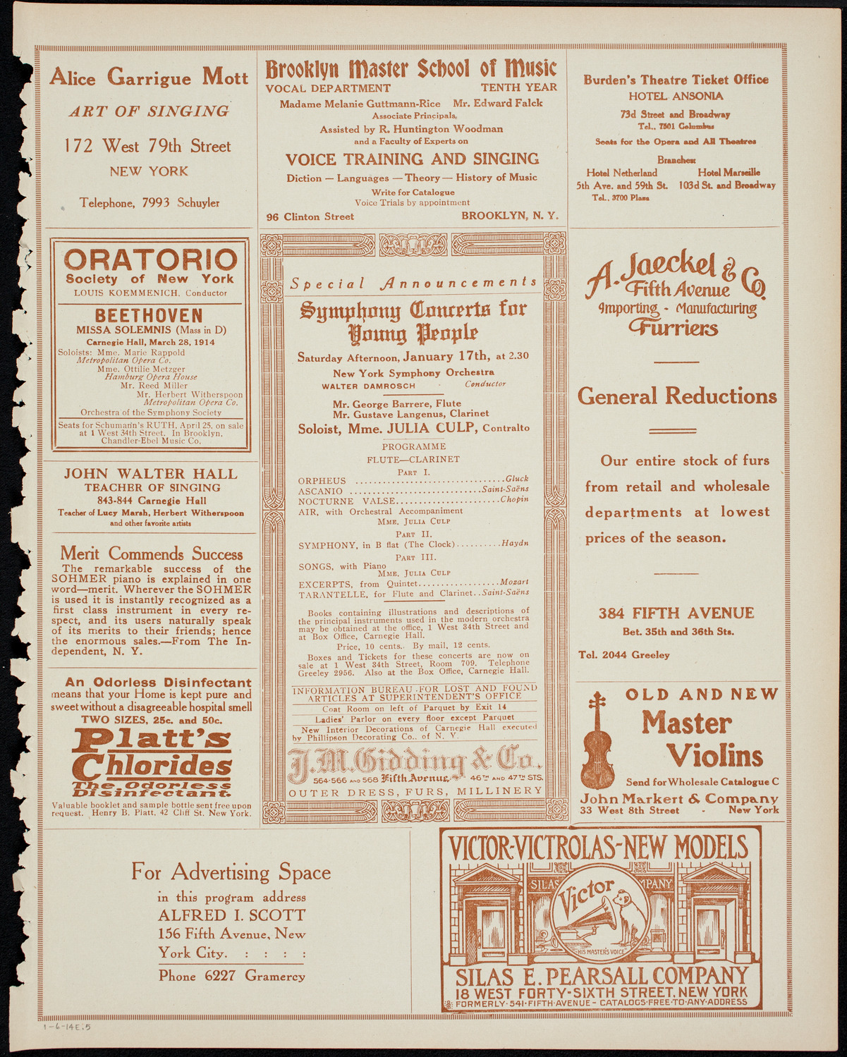 Lecture by Dean C. Worcester, January 6, 1914, program page 9