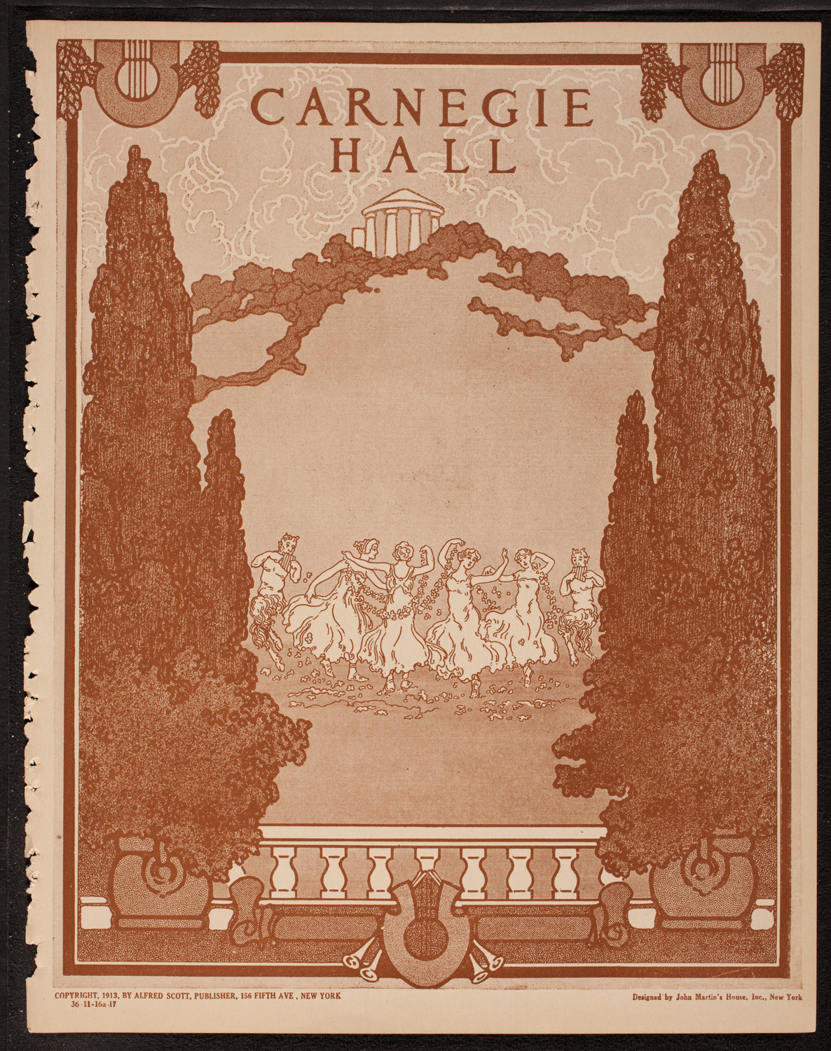 New York Philharmonic, November 16, 1917, program page 1