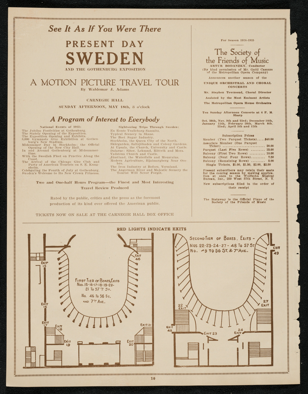 New York Chamber Symphony, May 14, 1924, program page 10