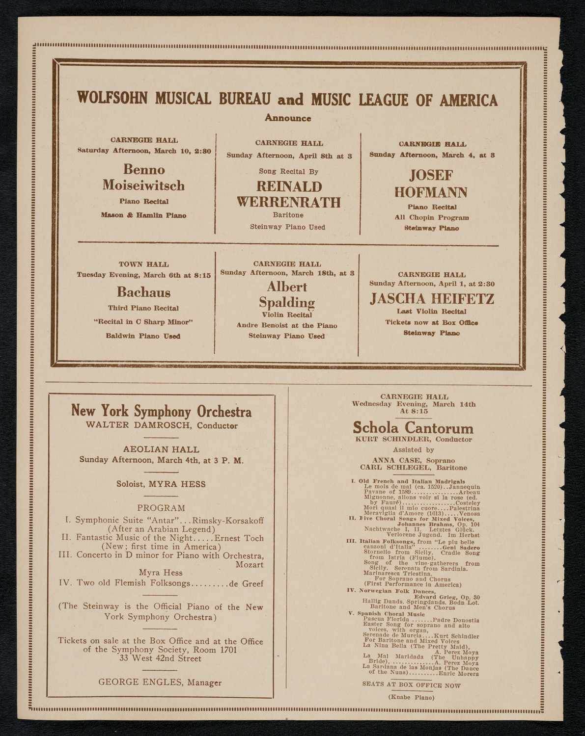 Winnipeg Male Voice Choir, February 26, 1923, program page 8