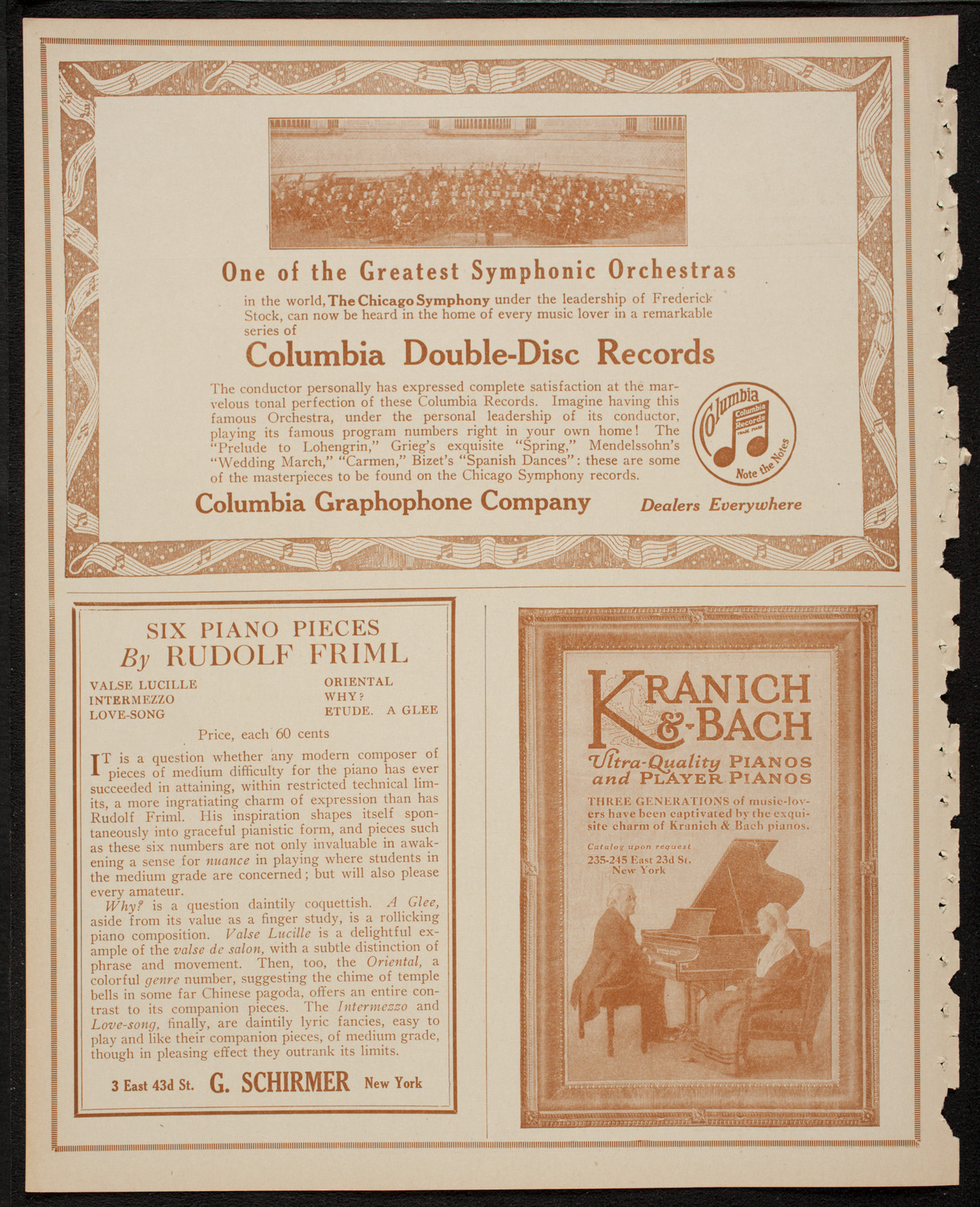 New York Philharmonic, January 20, 1917, program page 6