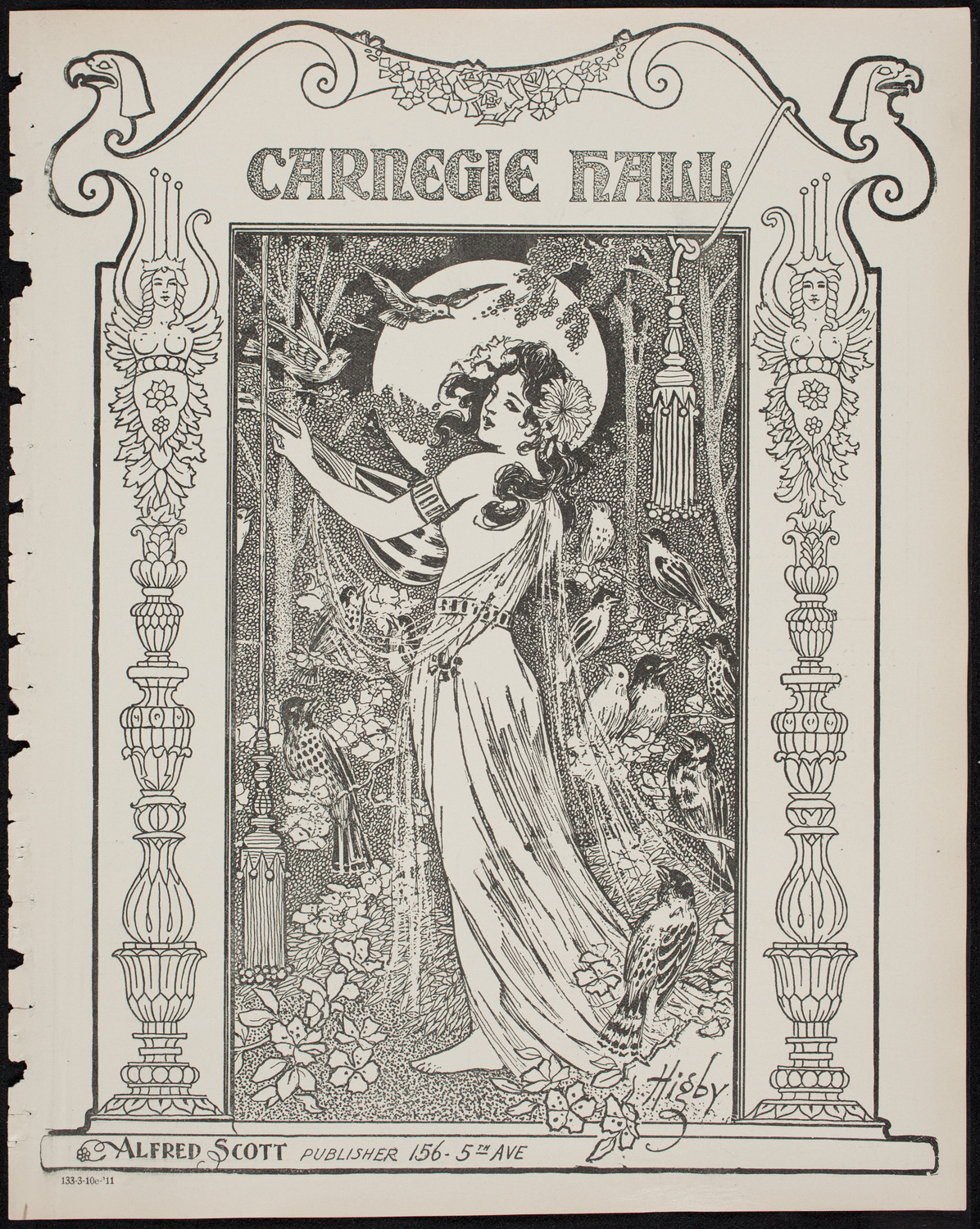 Oratorio Society of New York, March 10, 1911, program page 1