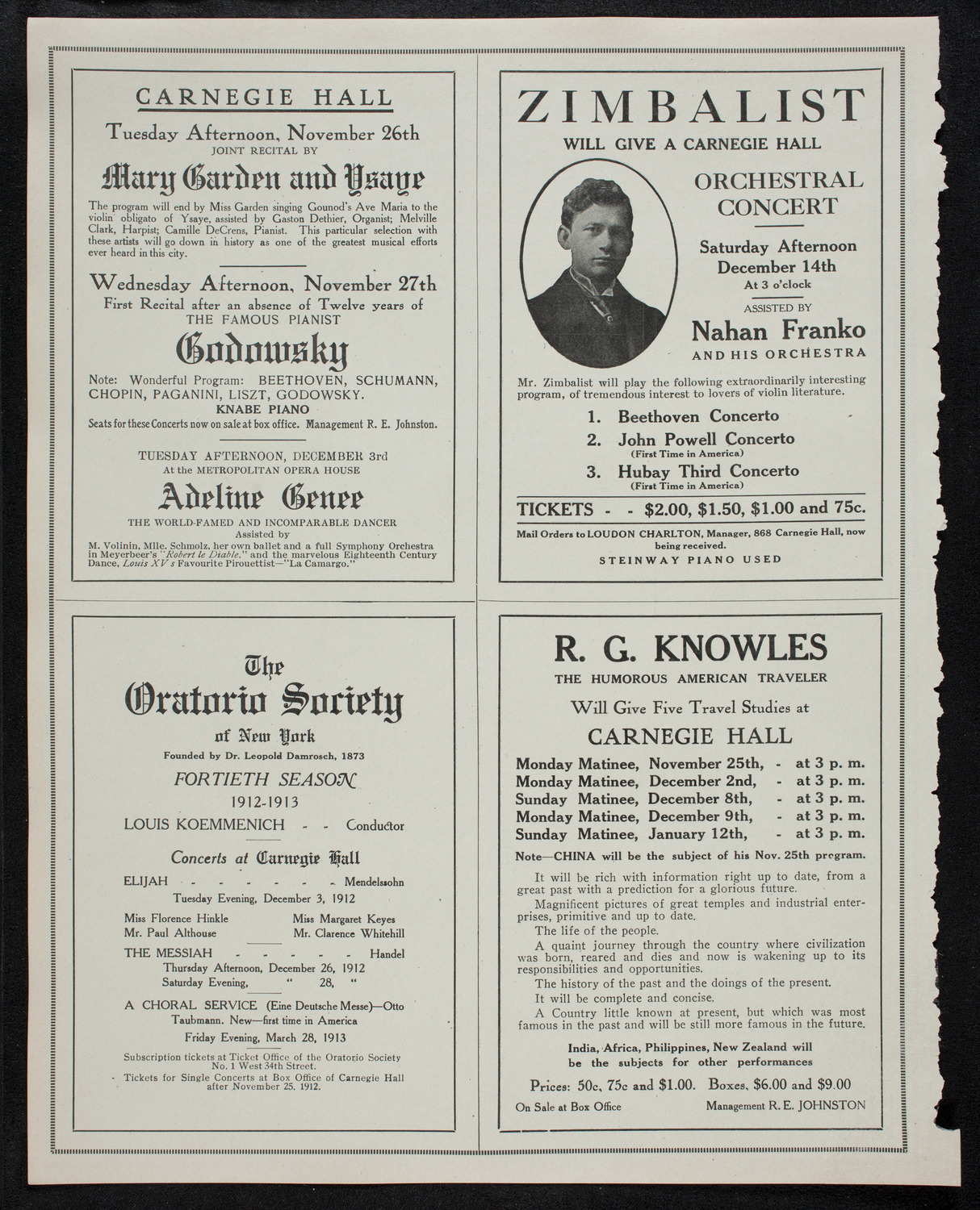 Newman Traveltalks: Rural France, November 24, 1912, program page 10