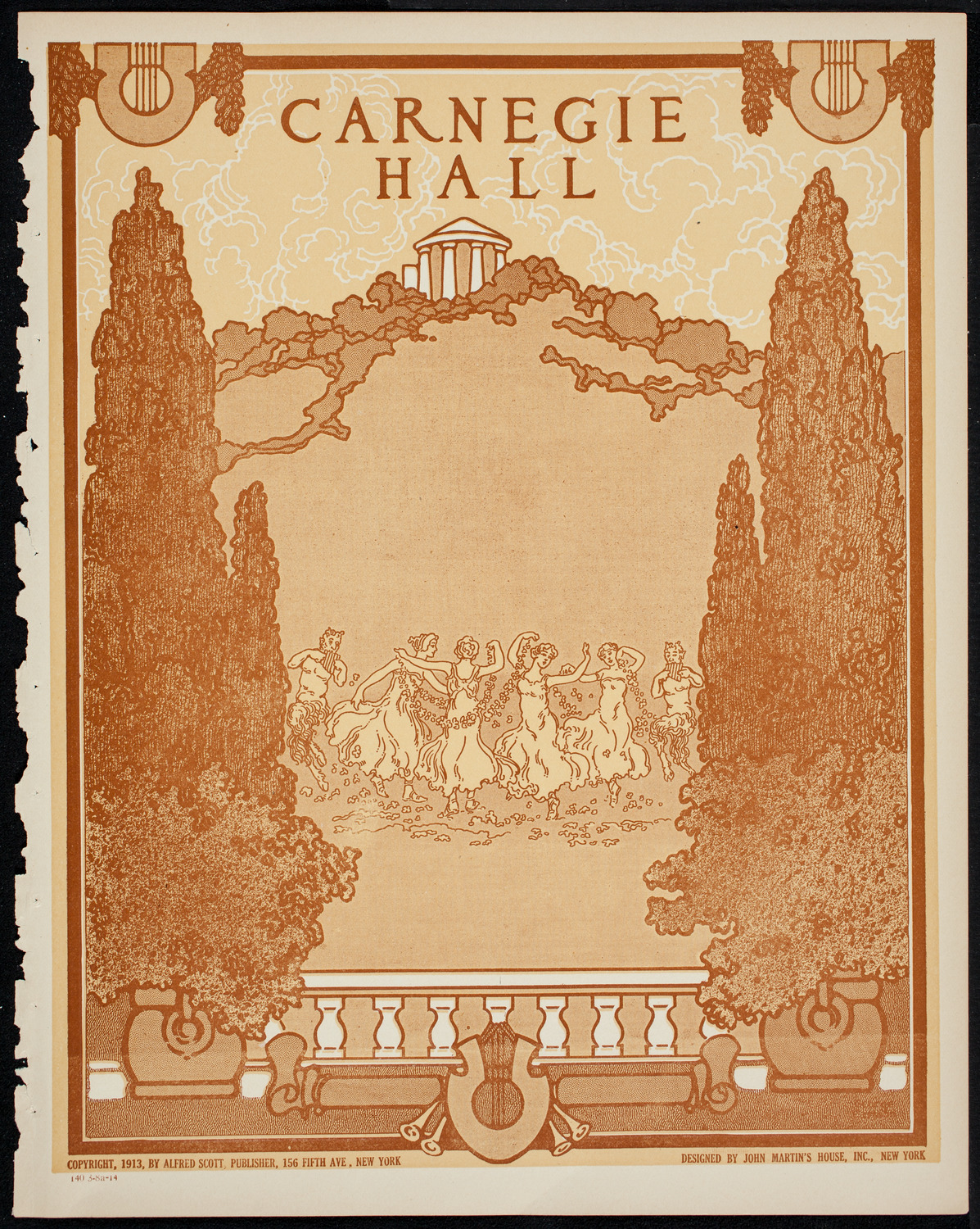 New York Philharmonic, March 8, 1914, program page 1